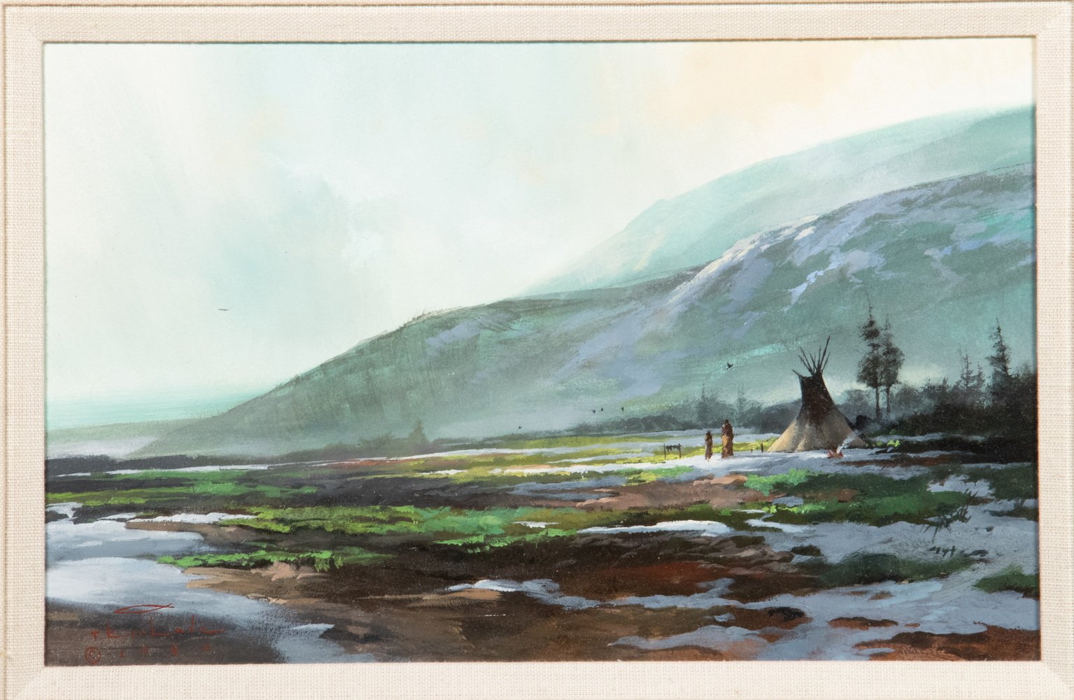 Original painting by Thomas Kinkade, at auction in February 2026