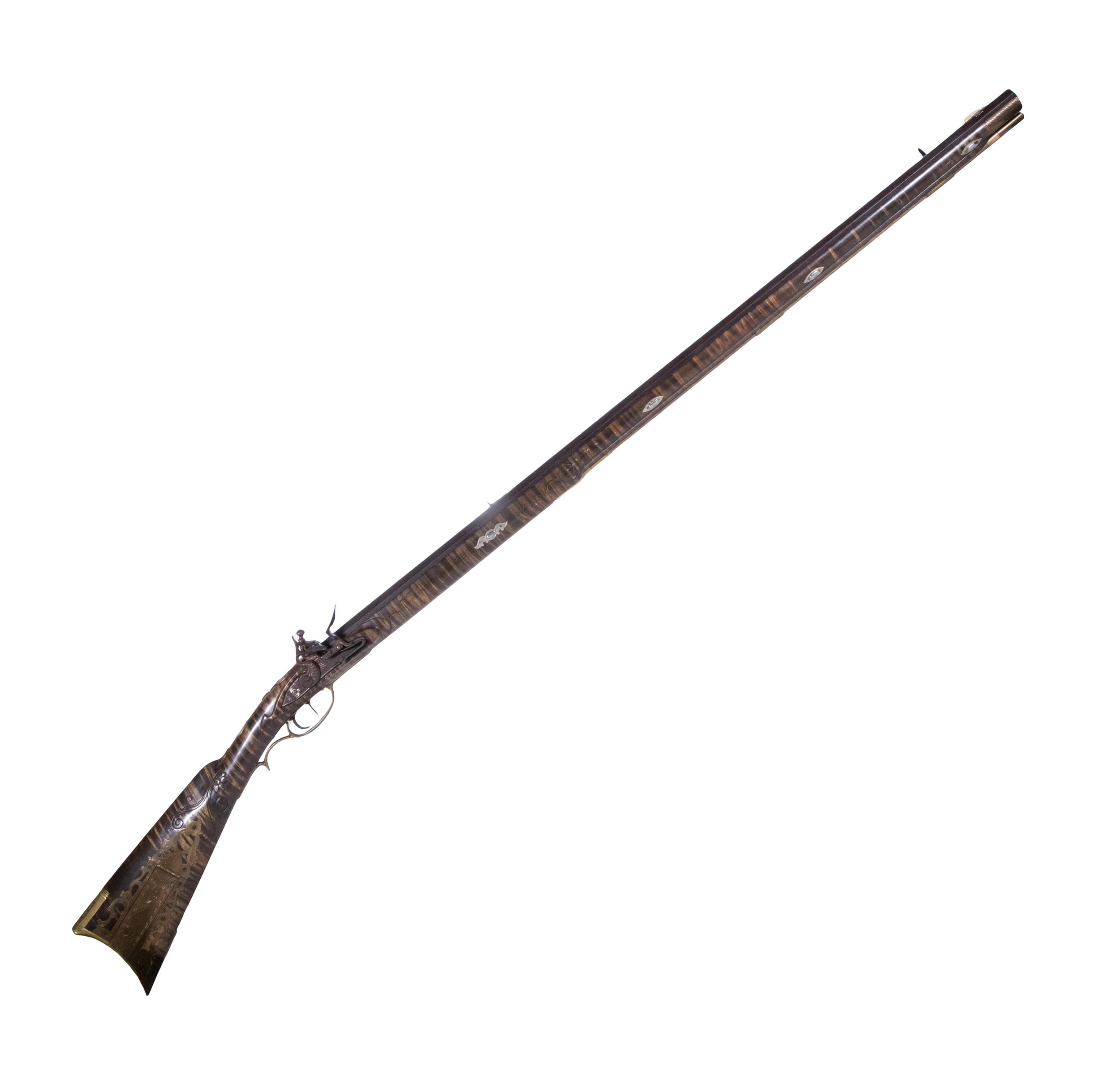 FLINTLOCK PENNSYLVANIA RIFLE SIGNED "C. WELSHANTZ"