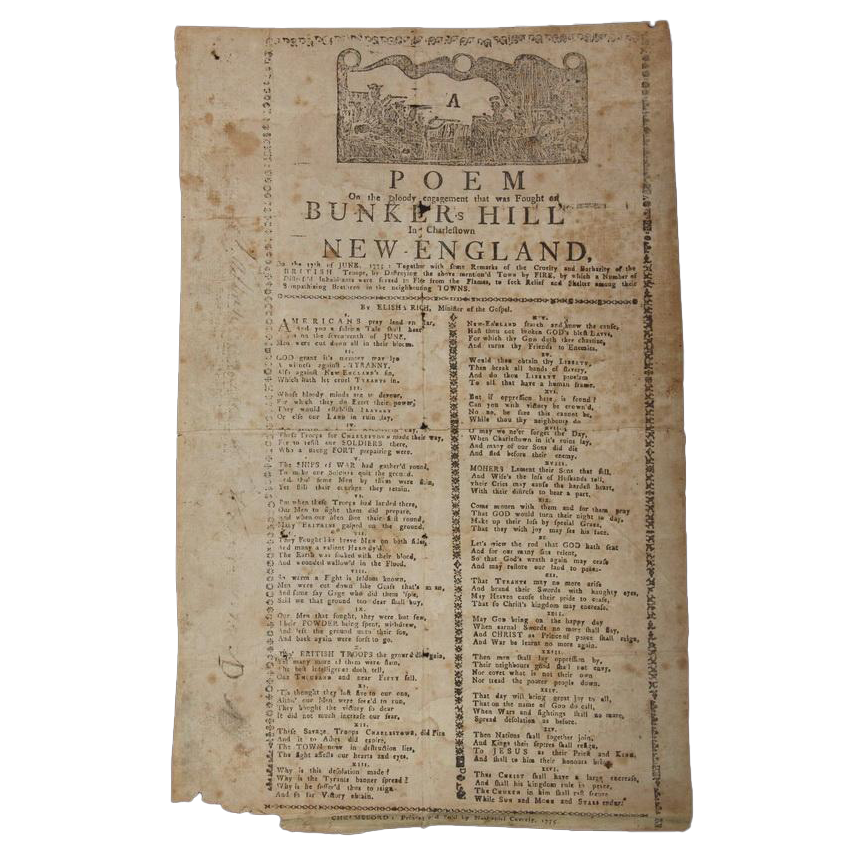 Revolutionary War Broadside