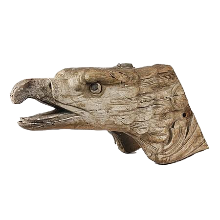 19th C Carved Wooden Federal Eagle Ship Figurehead