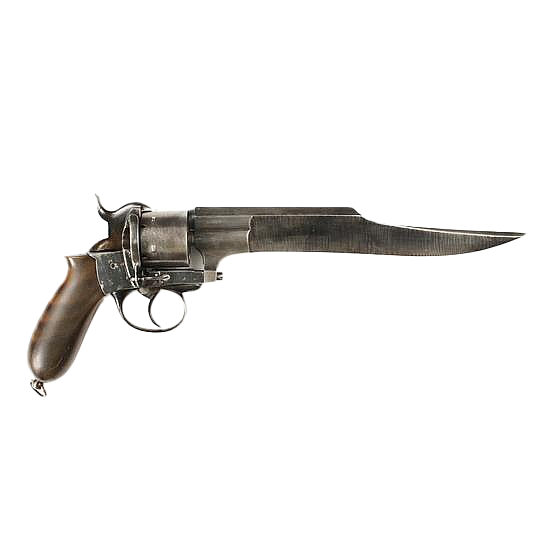 c1850 Knife Pistol Dumonthier Paris #3789