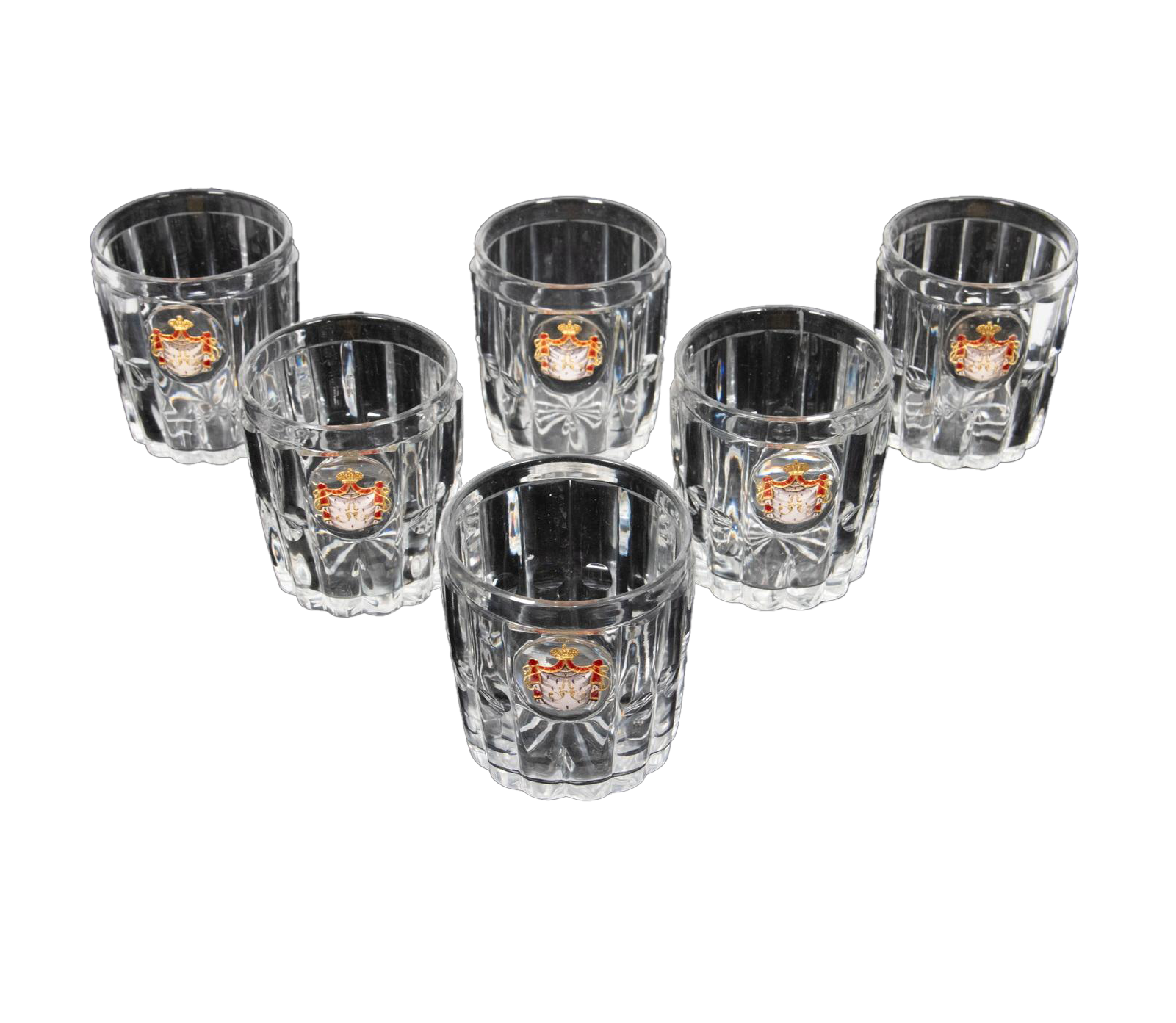 19TH C. RUSSIAN CUT CRYSTAL TUMBLERS, IMPERIAL GLASS FACTORY