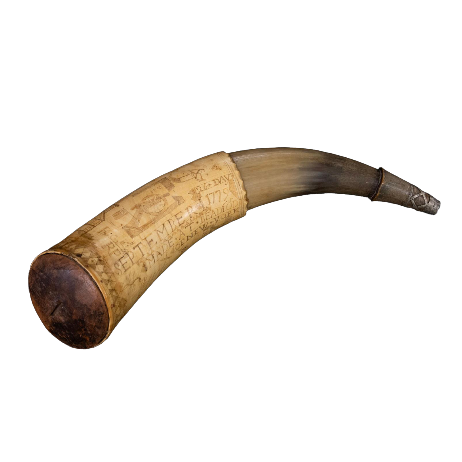 1777 Revolutionary War Powder Horn