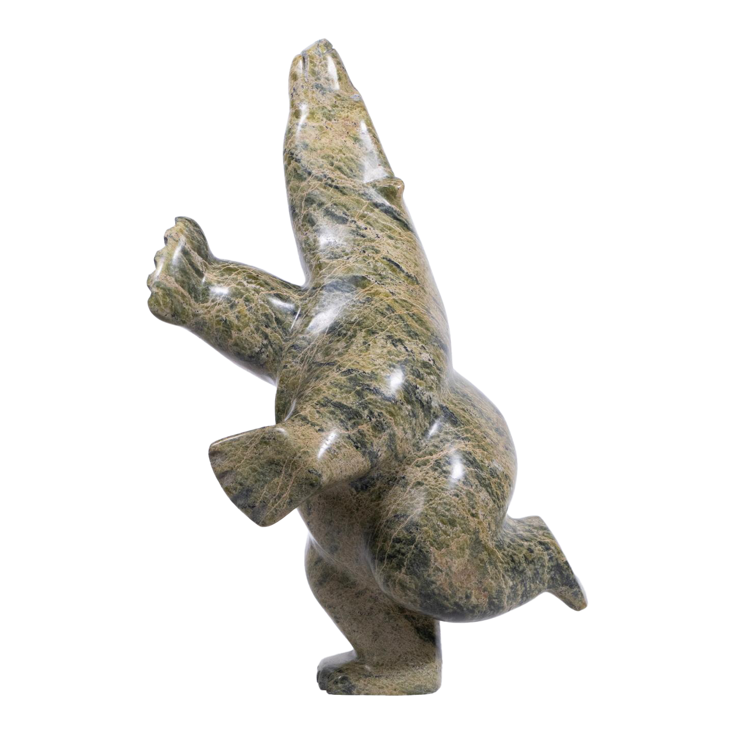 INUIT SERPENTINE BEAR SCULPTURE