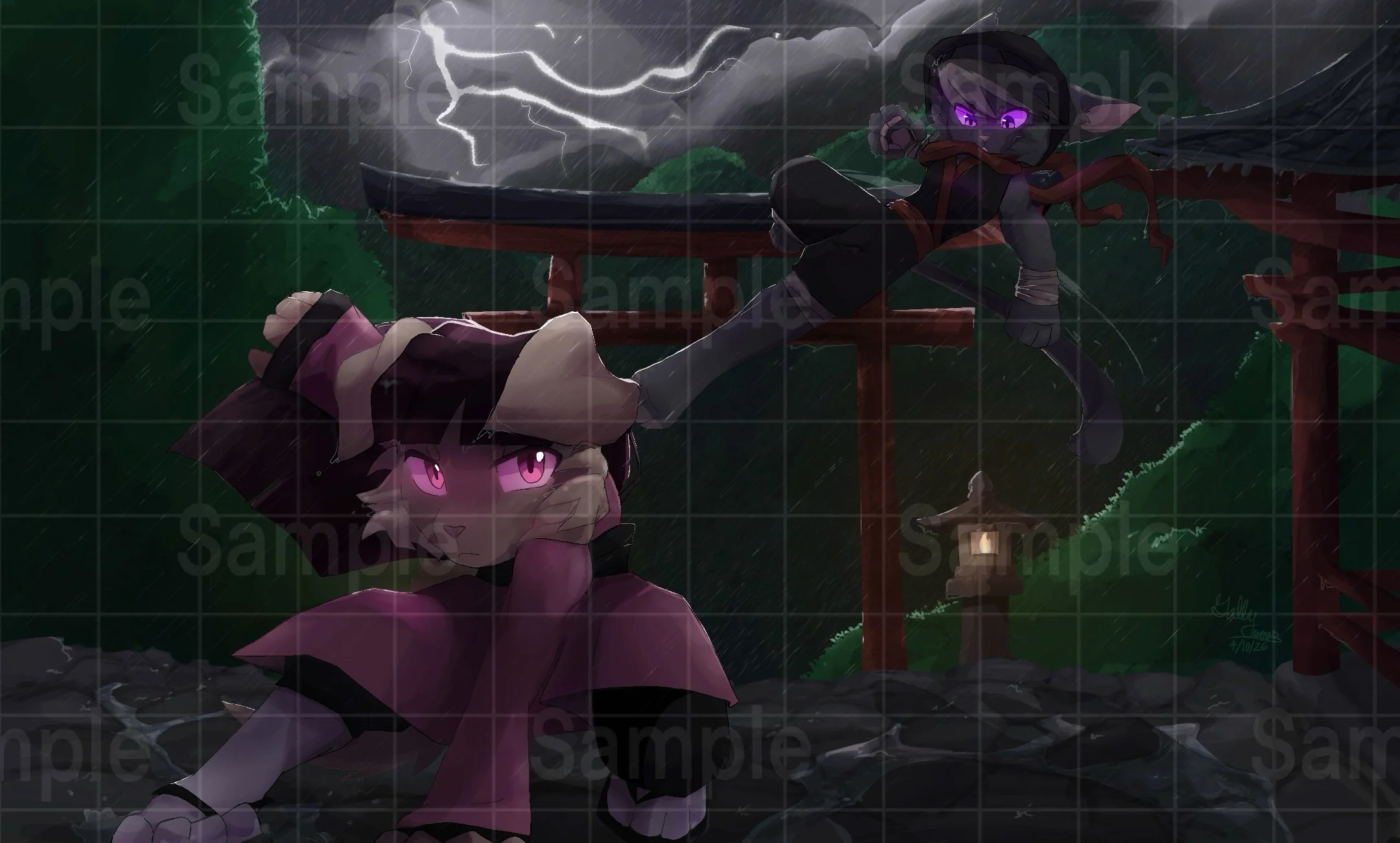 (Digital Download) 'Ninja Cat - Battle of the Fates'