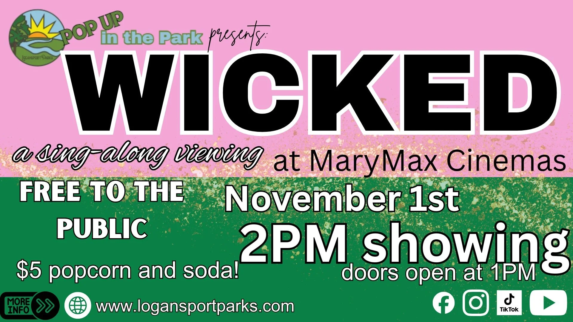 Pop up in the park: Wicked Sing-along