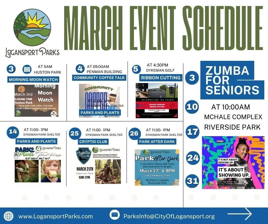 Pop Up in the Parks: March Programming Brings Community, Creativity, and Movement to Logansport Parks