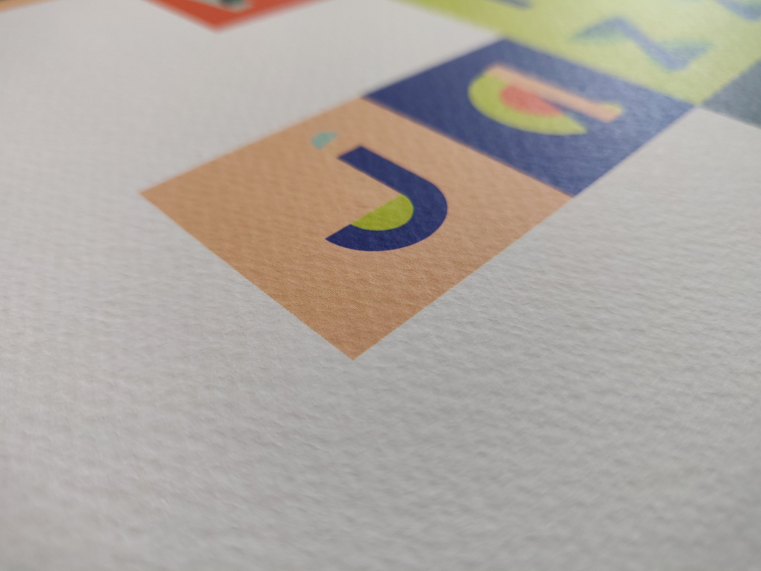 Typografische poster, We Real Cool (2025), 50x70cm,300gr papier. Te koop in de shop.