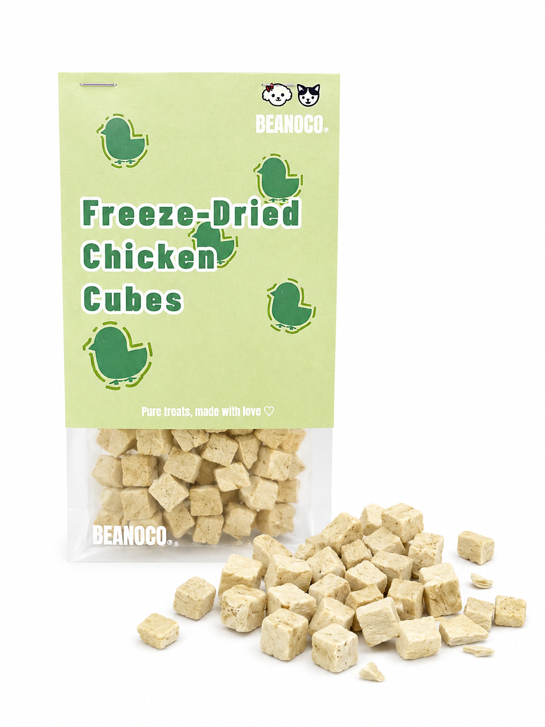 Freeze-Dried Chicken Cubes