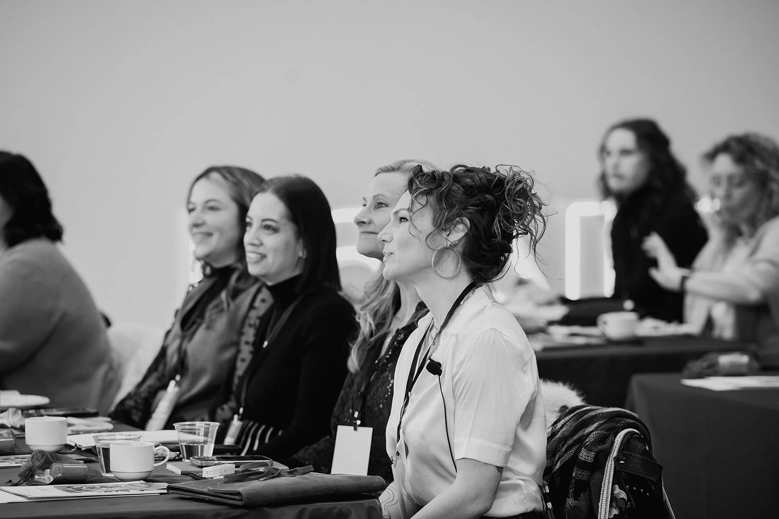 A group of women attending Collective Vow conference in Columbus, Ohio to learn and grow as business owners.