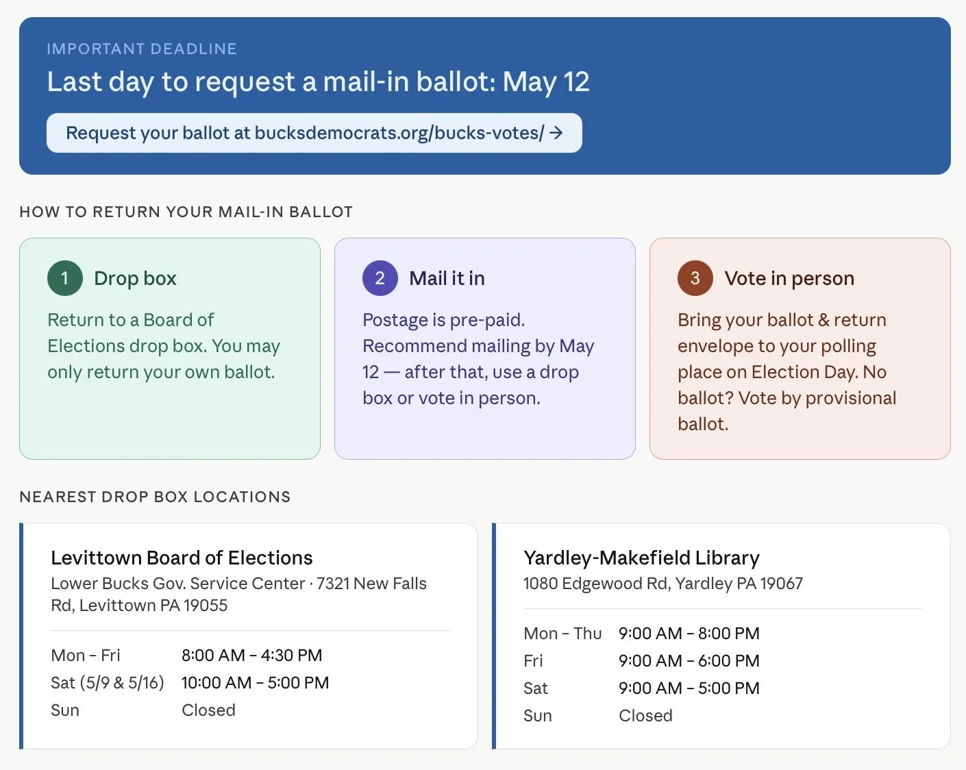 There’s still time to Request a Mail-in Ballot