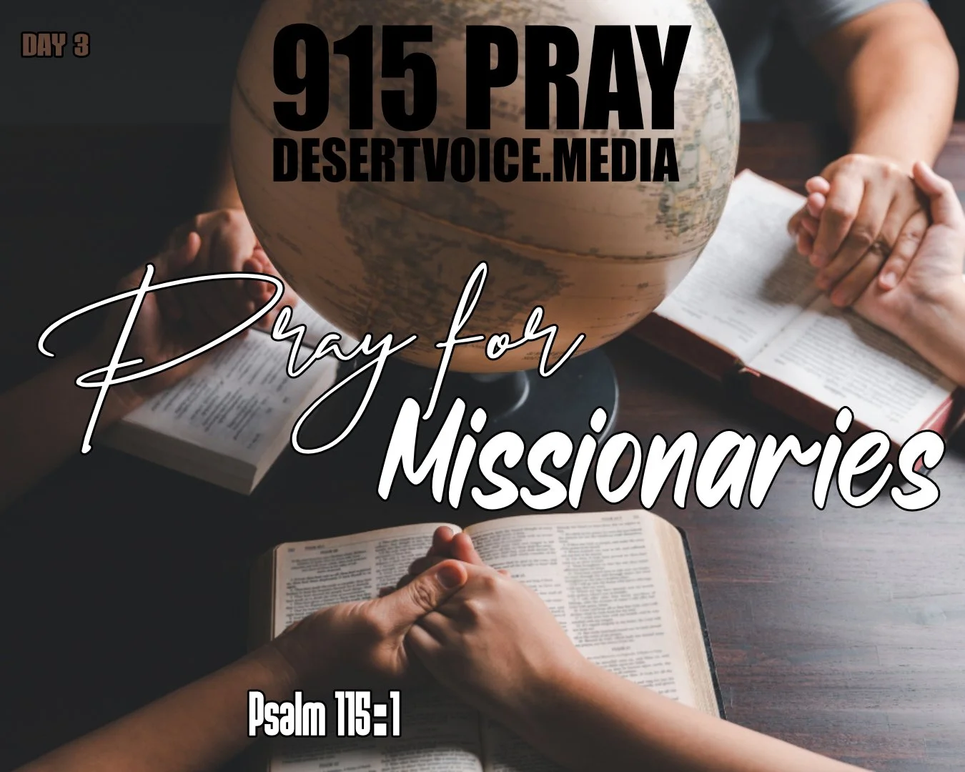 PRAY FOR MISSIONARIES (Day 3)