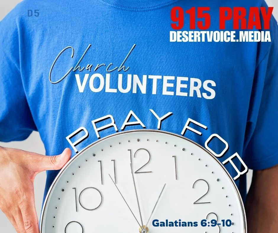 PRAY FOR CHURCH VOLUNTEERS (DAY5)