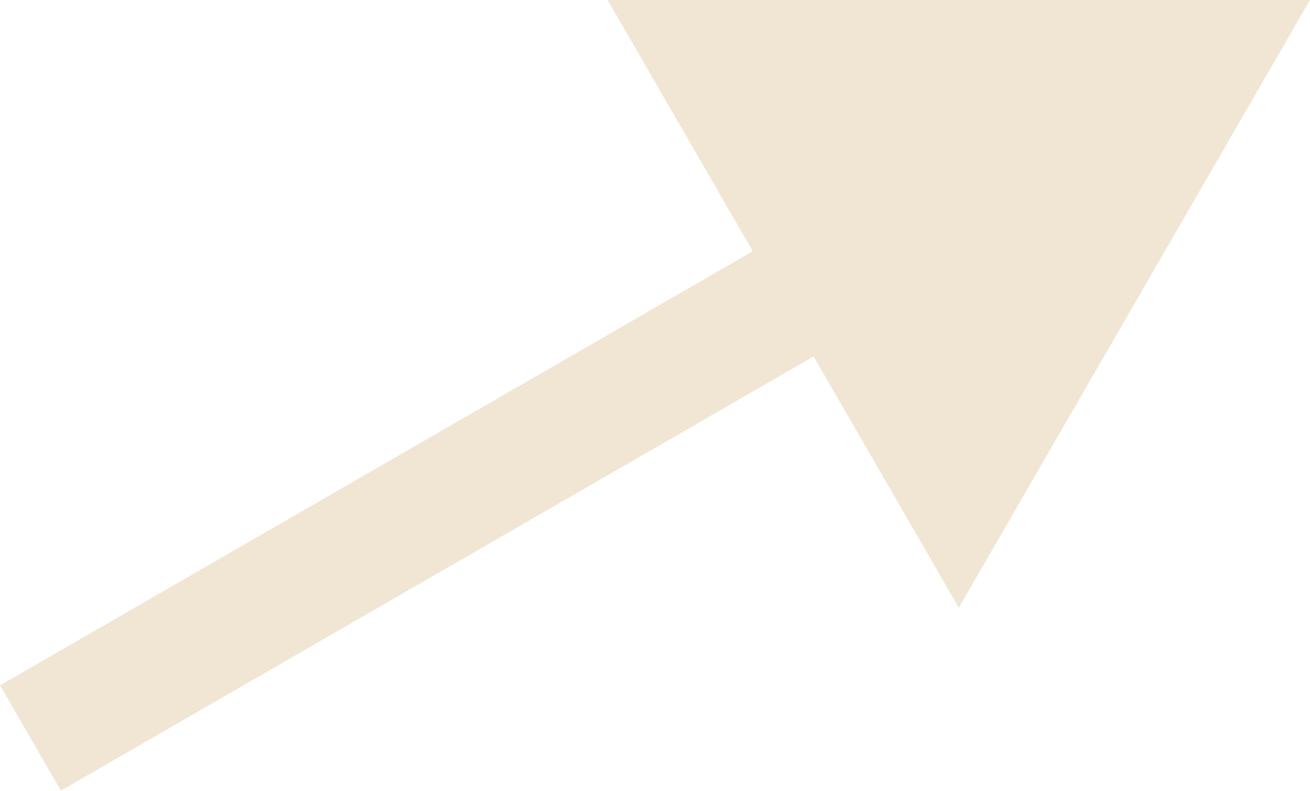 A black background with a large beige arrow pointing to the upper right.