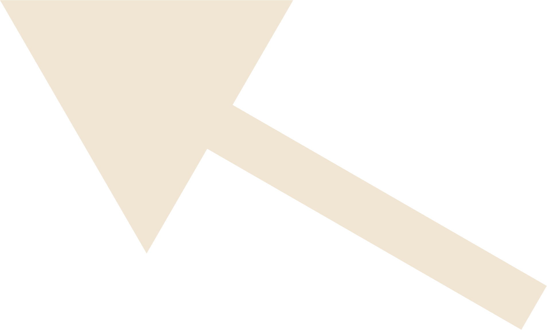 An abstract geometric artwork with large beige and black shapes, including a prominent beige V-shape and a long beige rectangular strip against a black background.