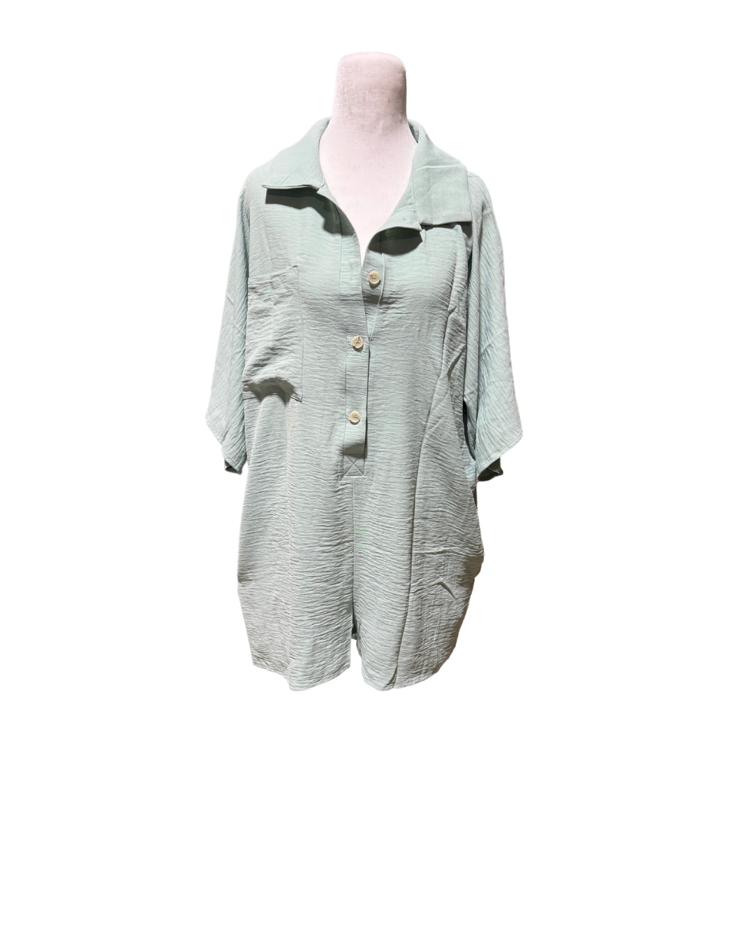 Green Flowy Romper