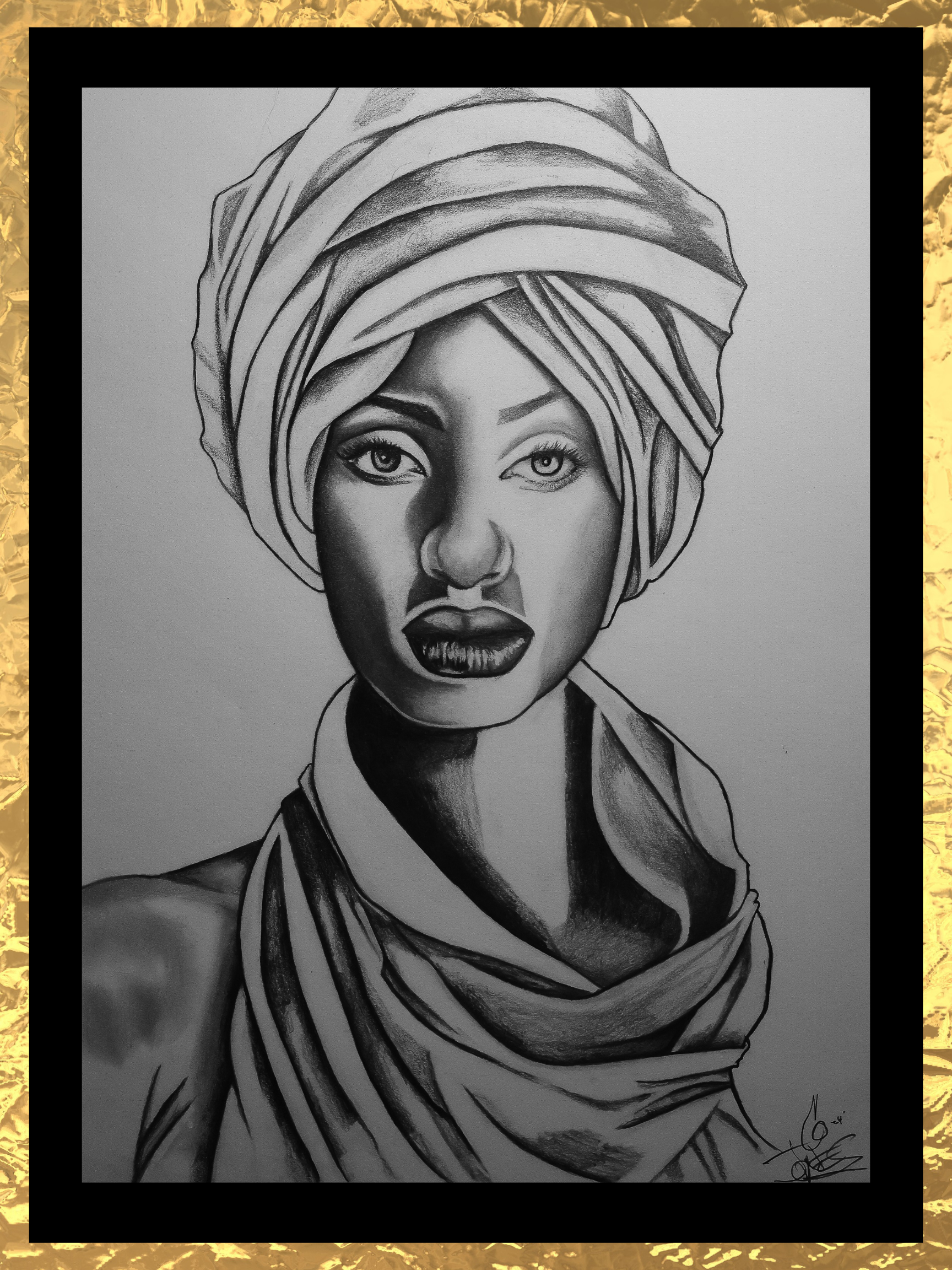 Women of Power: Tana | CL Jones |
Size 18x24 | $400
(Frame not included)