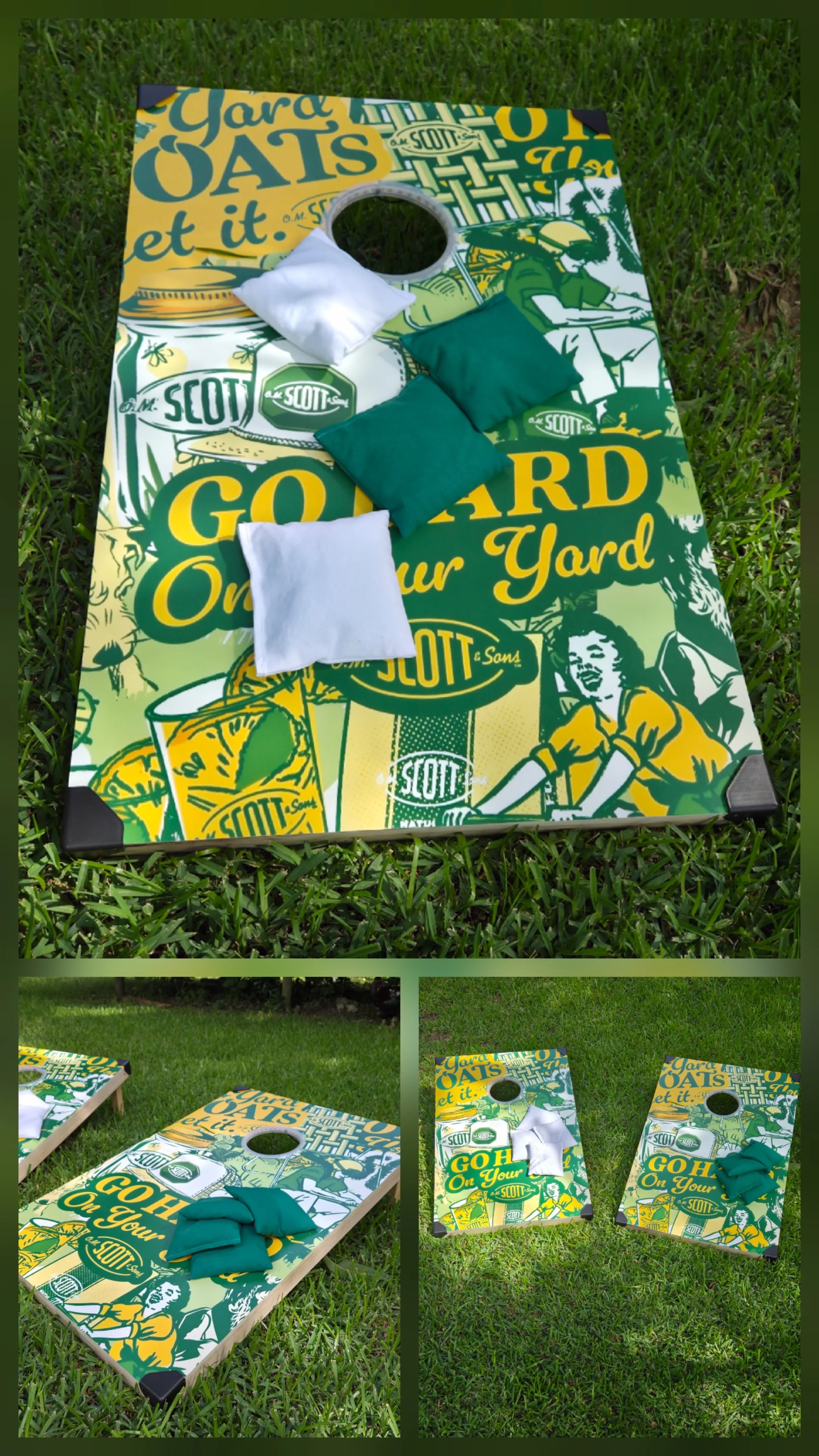O.M. Scotts Cornhole Boards