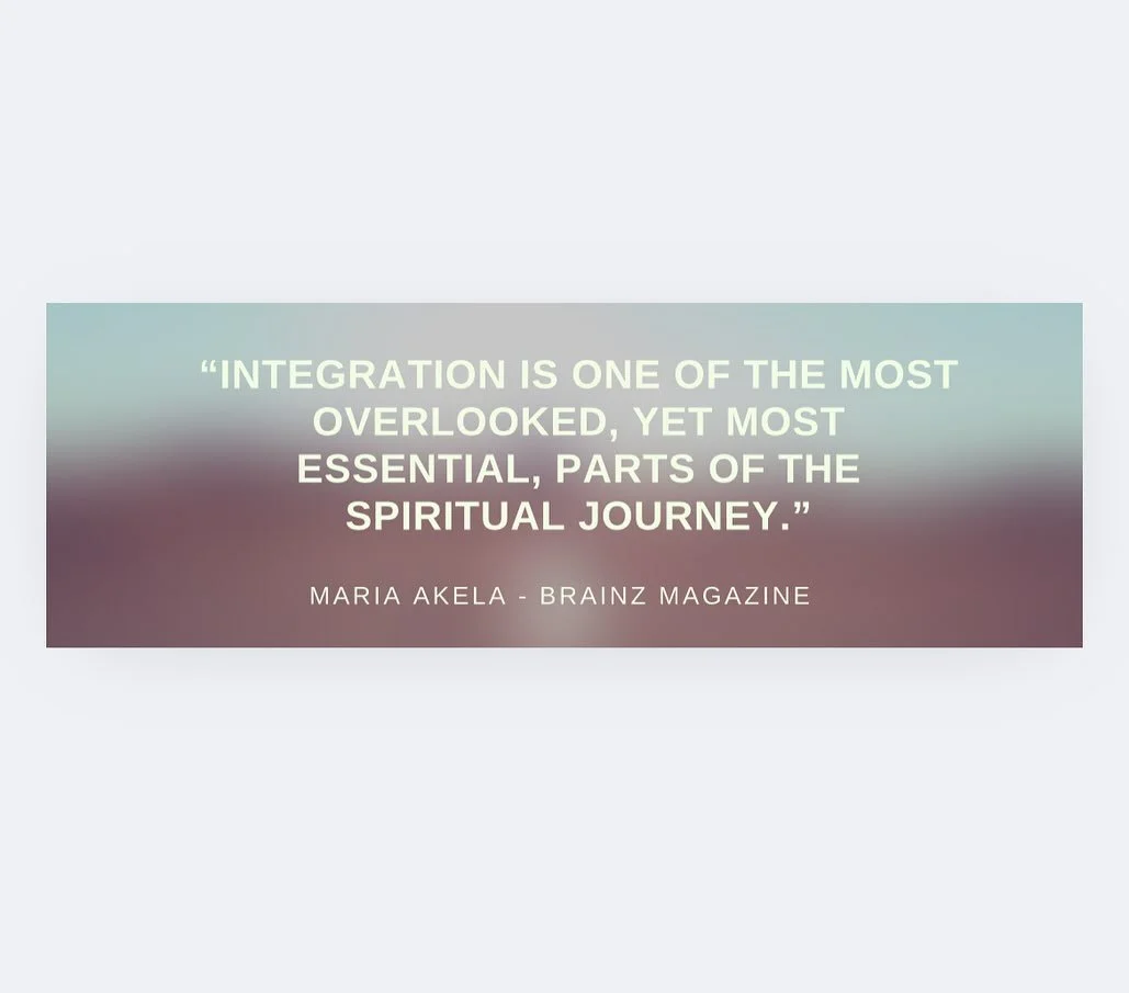 My new article has gone live!! 🤩✨It's about the integration process and it's importance on any developing journey. 
Integration is the key to lasting transformation. 
After any healing session, activation, or energetic download, your system needs t