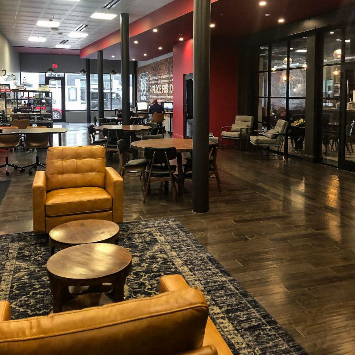 Commercial interior design at block 22 Pitt state by Lizzie Rasmussen a Springfield Missouri interior designer