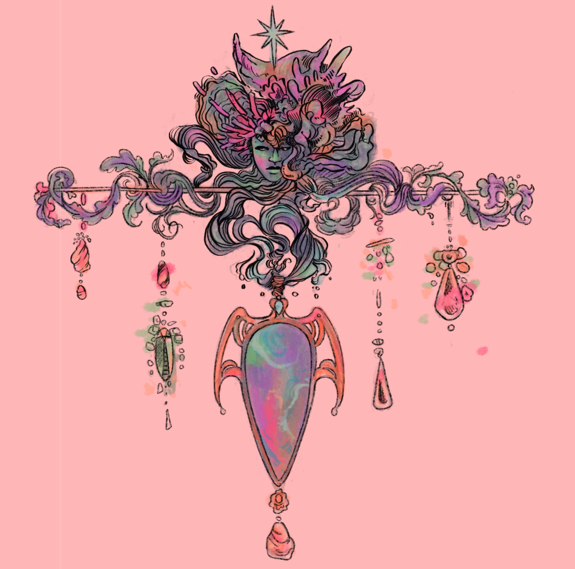 Aphrodite Brooch (for love)