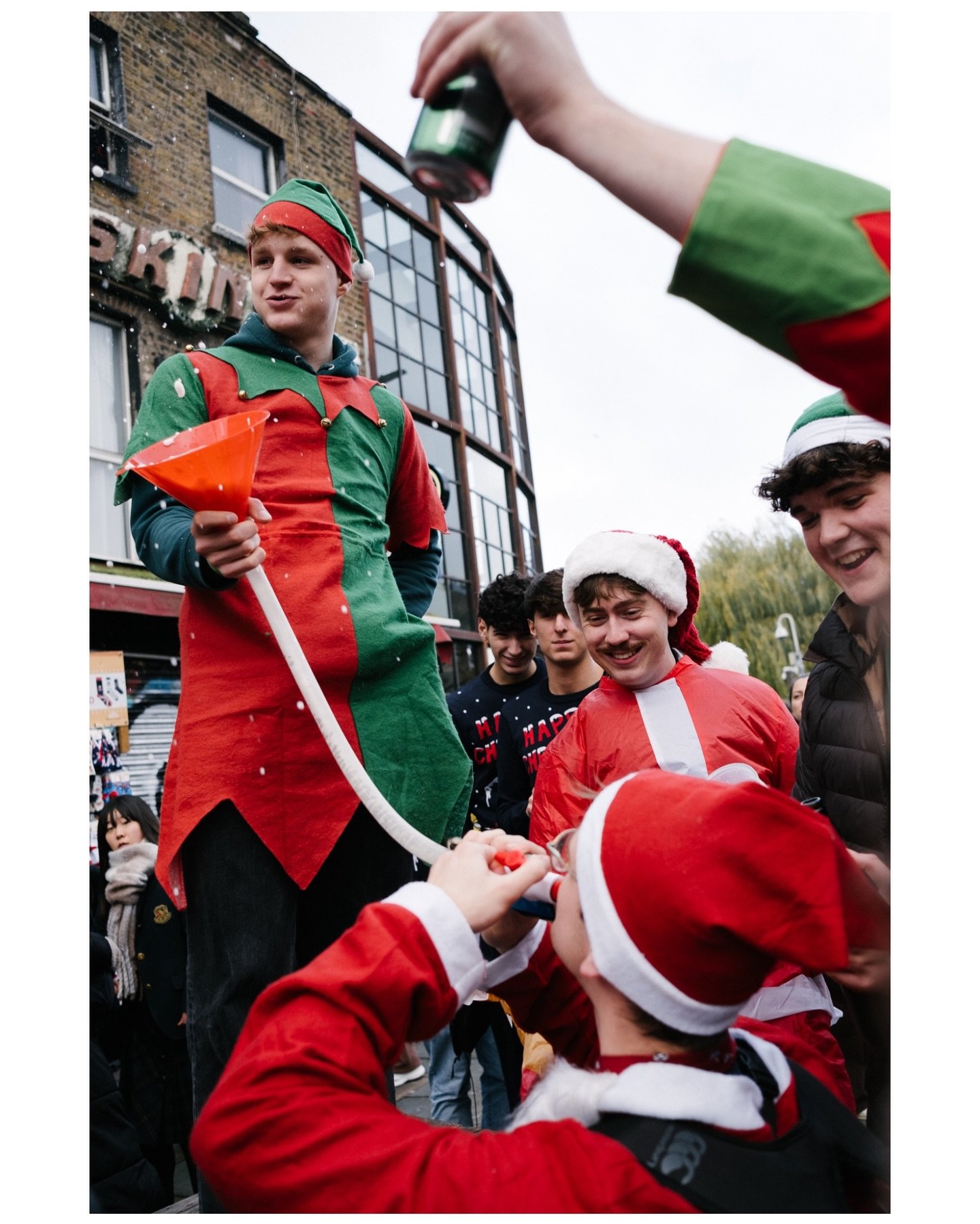 Santacon 2025: A photo recovered from my SD card. For the second time in 2025 I accidentally formatted my card before importing everything, so I had a look around some recovery programs and disk drill seemed to work! Santacon was a fun day and drinks