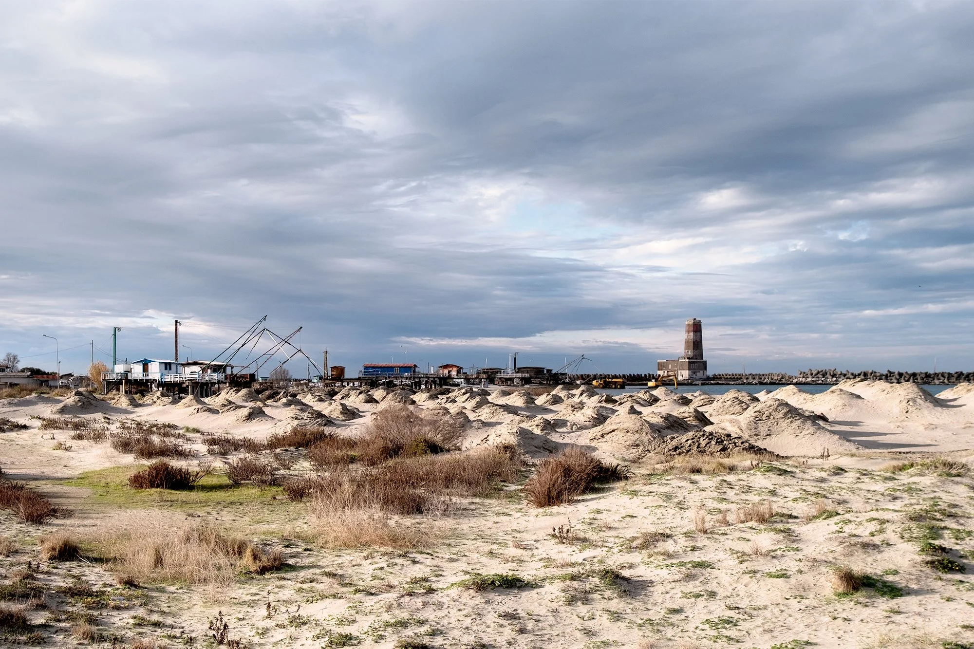 Section of the coast involved in the port development project, 2024