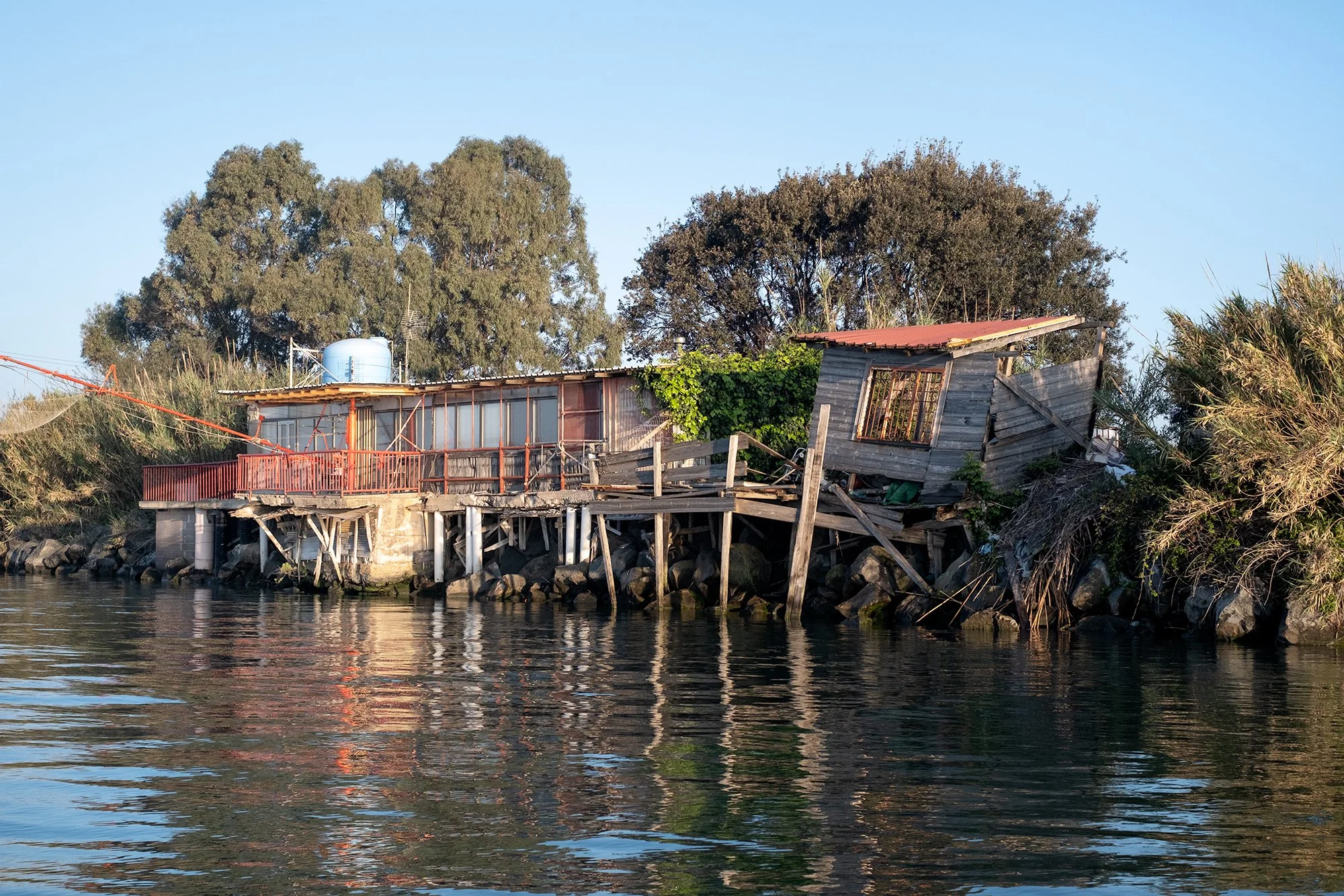 One of the Bilancioni at the mouth of the Tiber River, 2025