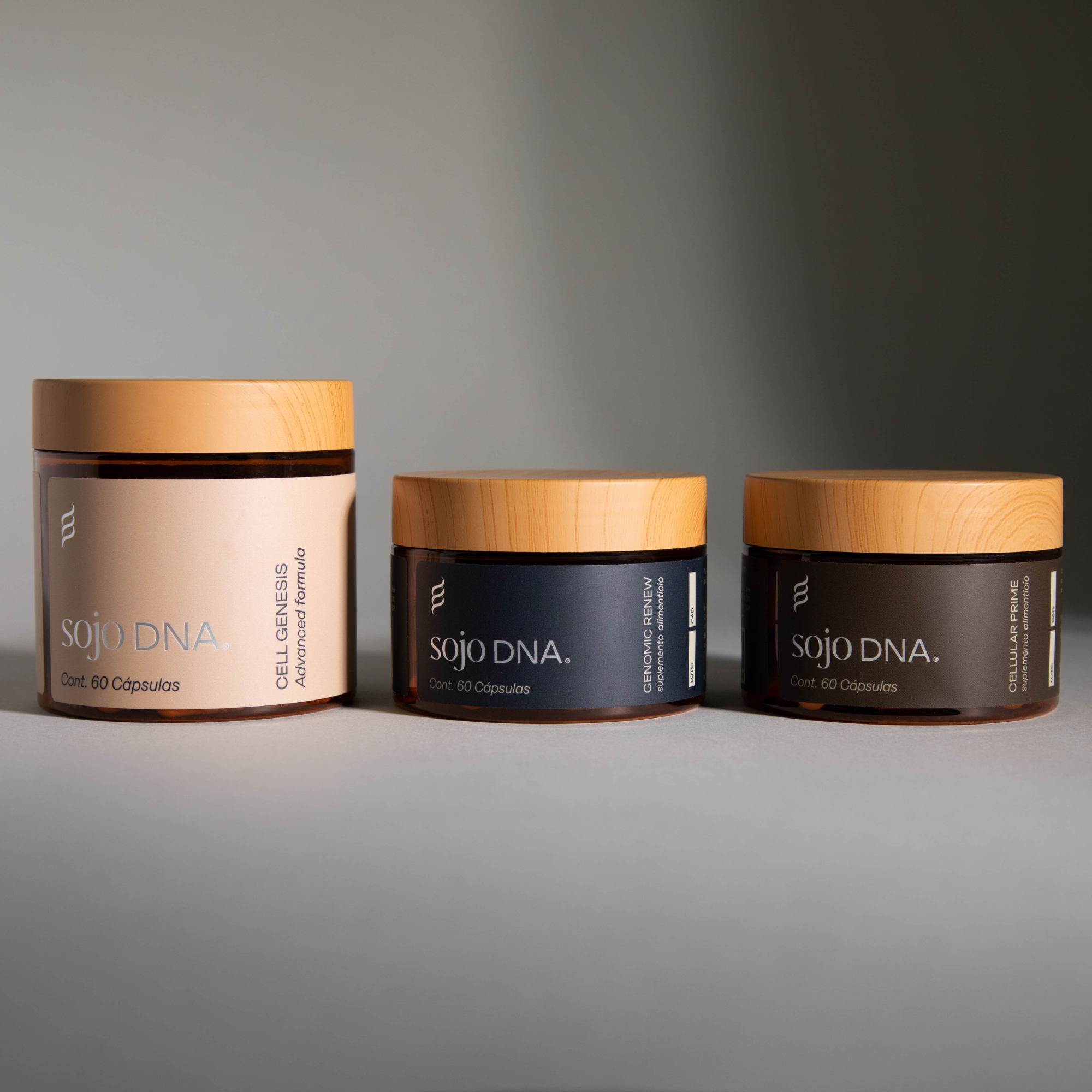 Biohacker Kit de SOJO DNA con Cell Genesis, Genomic Renew y Cellular Prime.