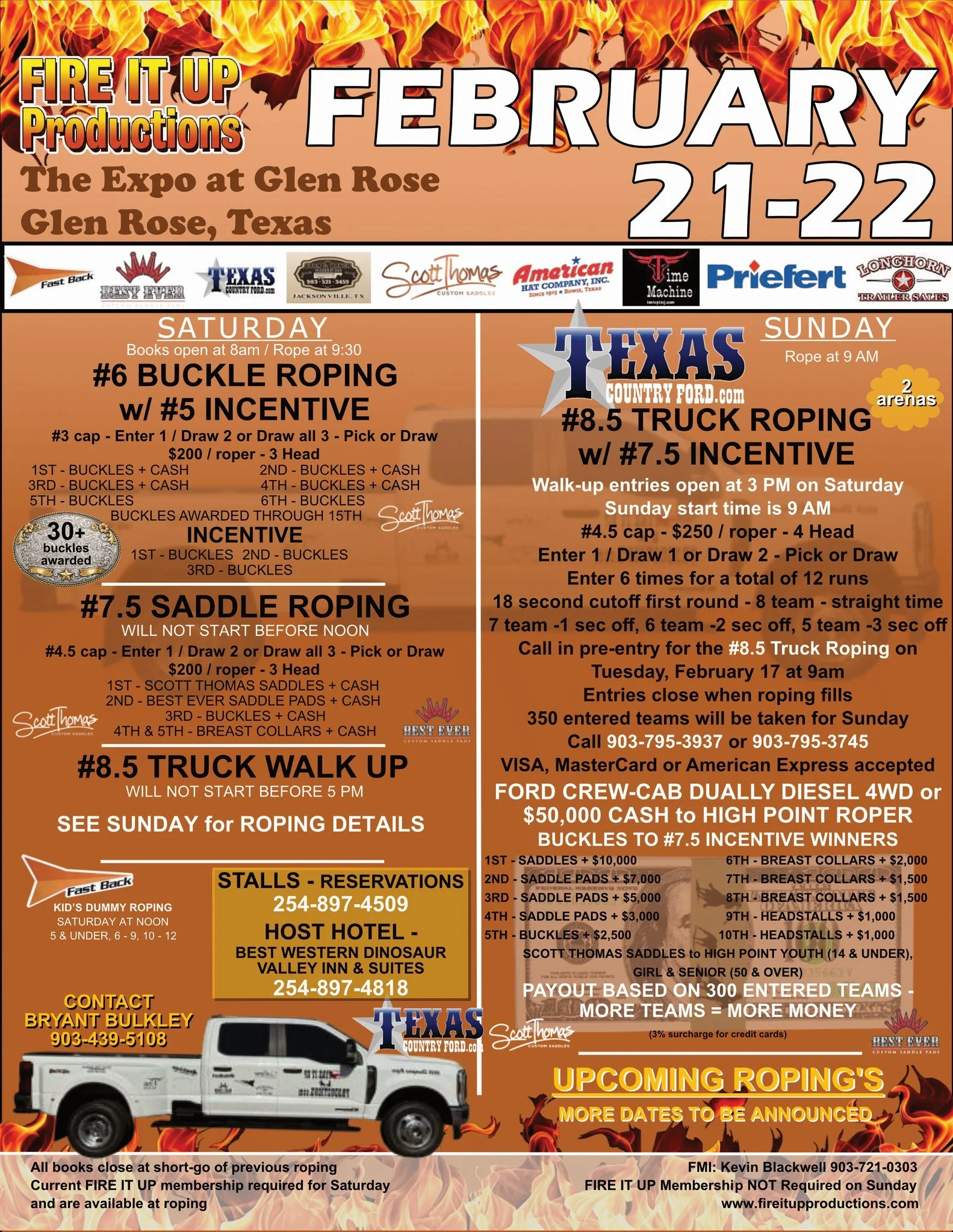 Fire It Up Team Roping