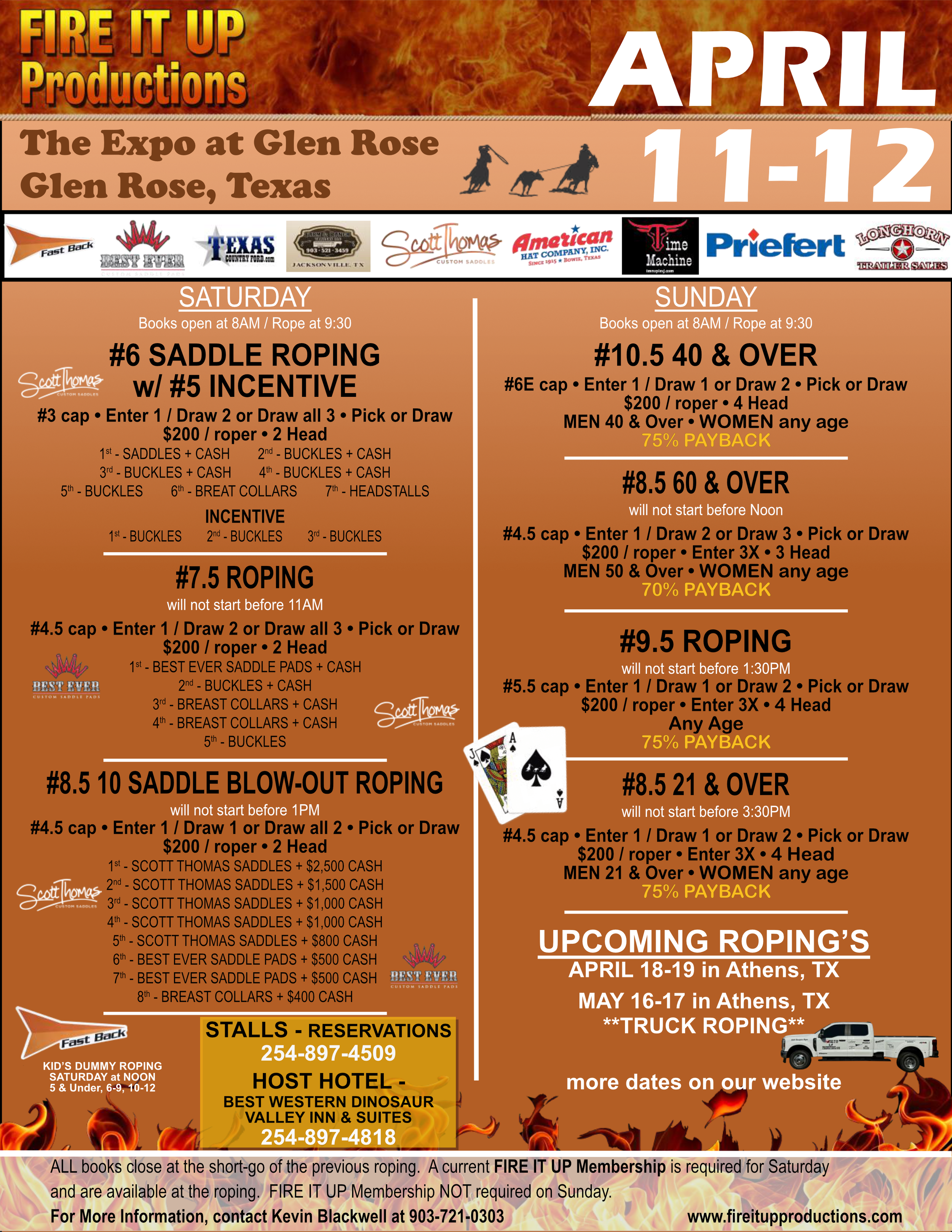 Fire It Up Team Roping