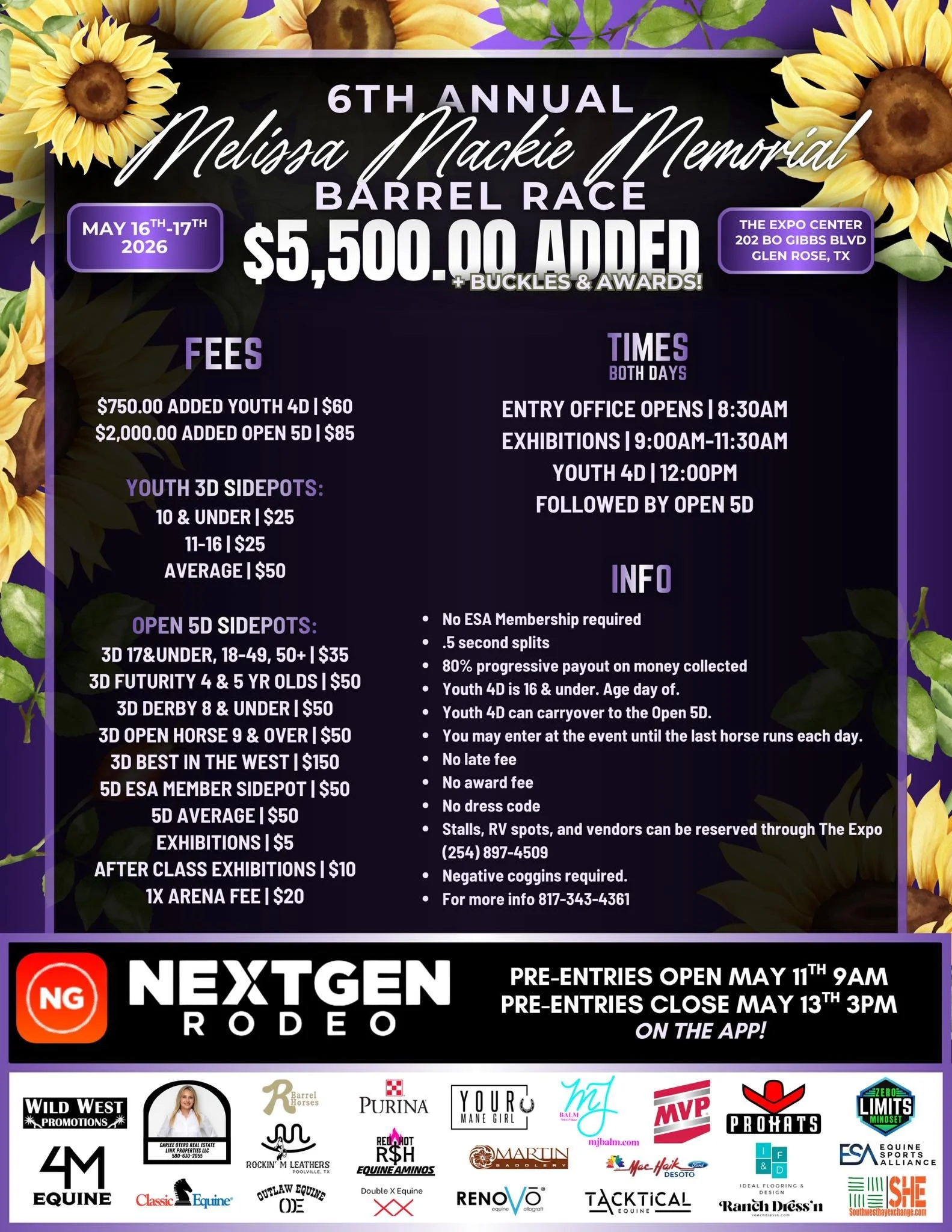 Melissa Mackie Memorial Barrel Race