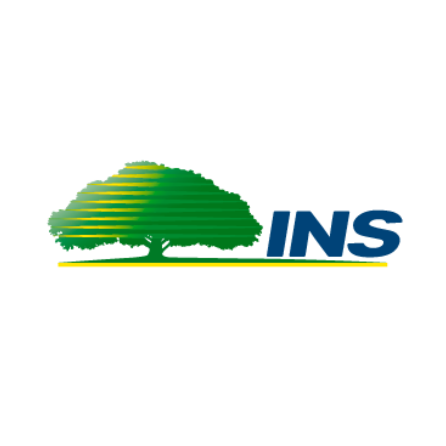 Logo featuring a stylized green and yellow tree next to the letters 'INS' in blue.
