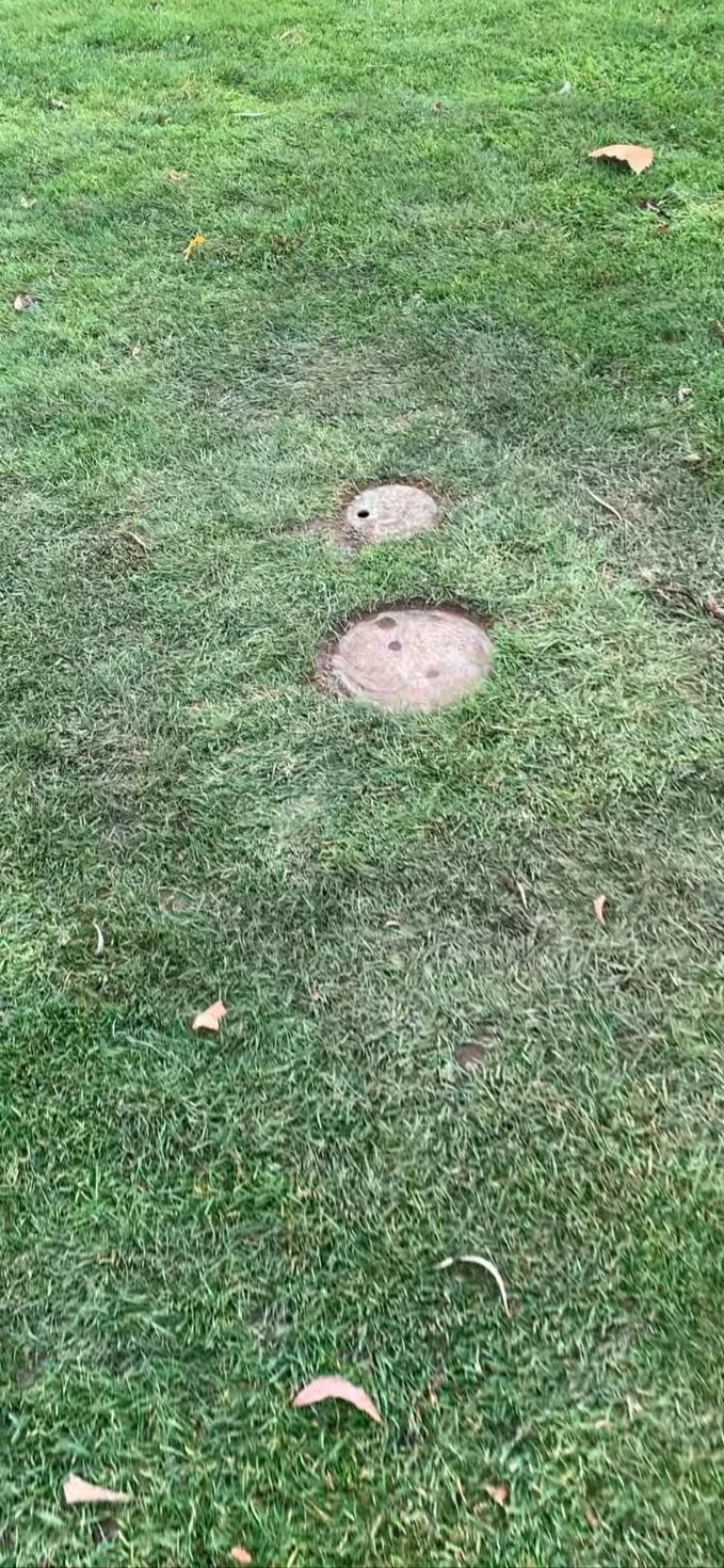 Levelled valve box and golf course sprinkler