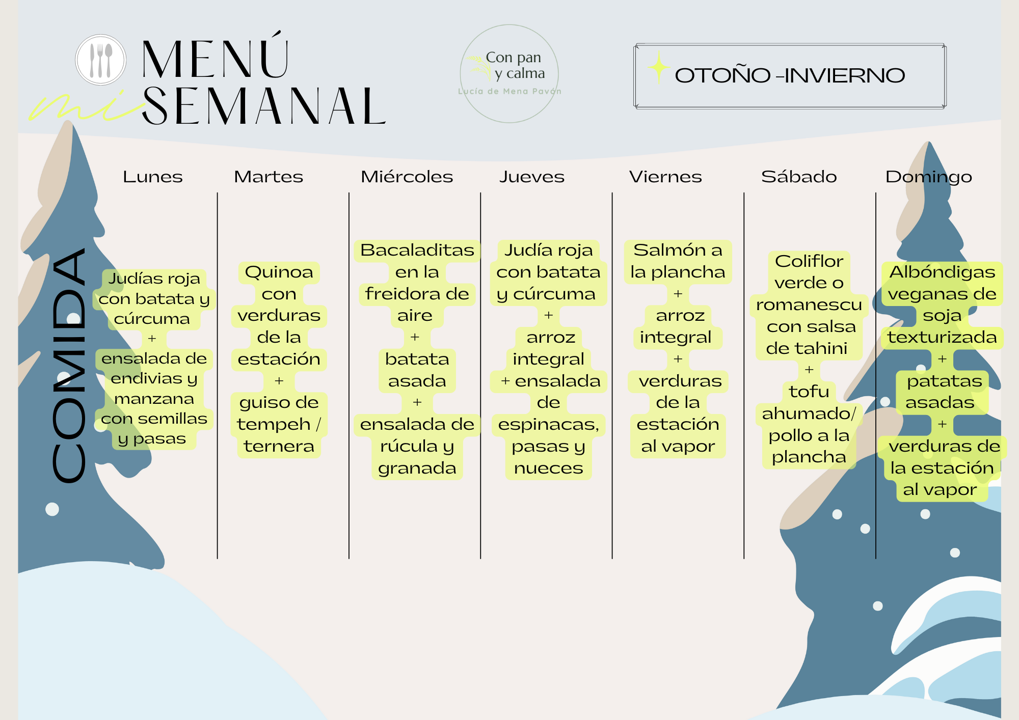 Menú para días de frío 