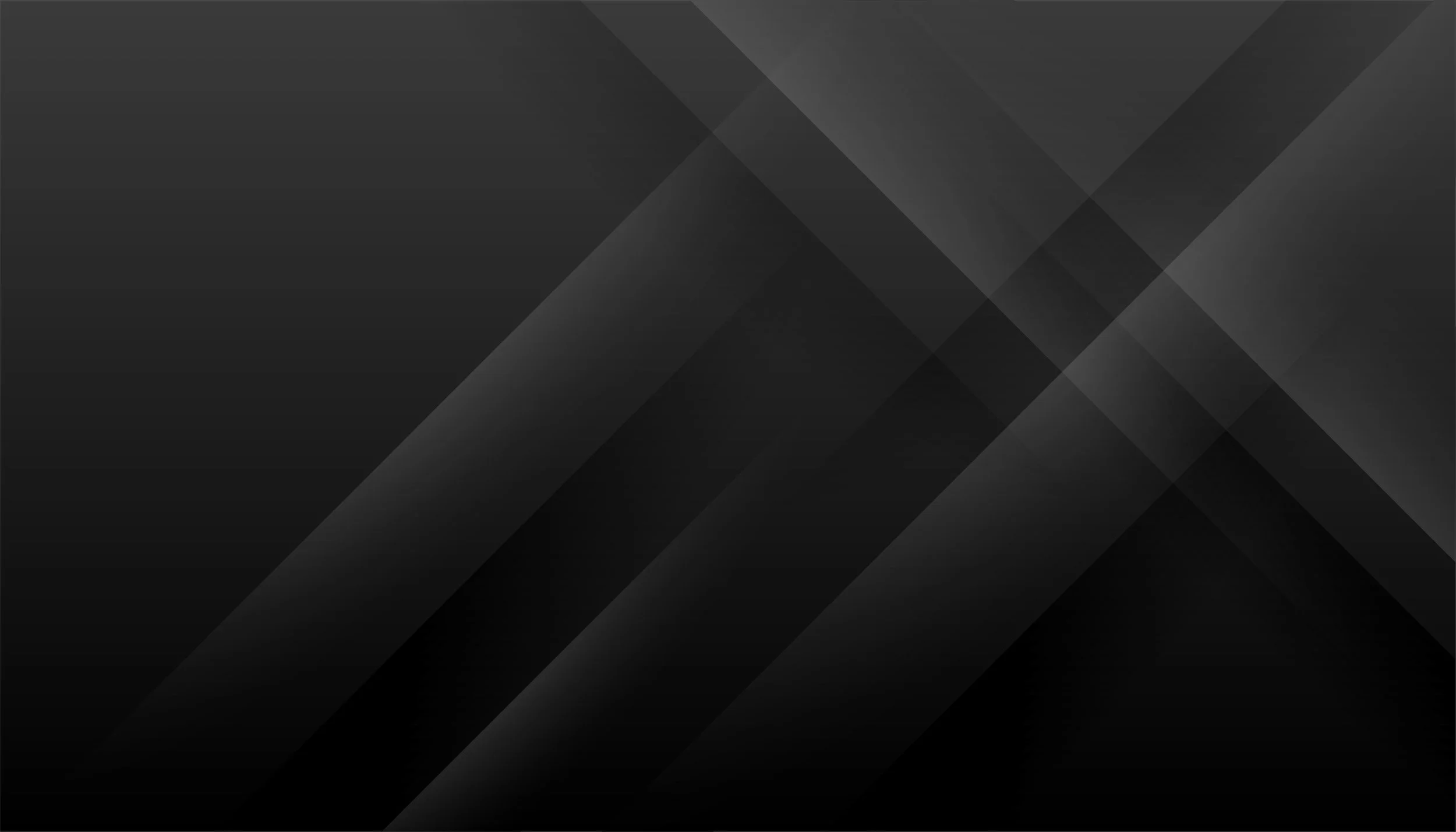 Abstract background of overlapping dark gray translucent diagonal lines.