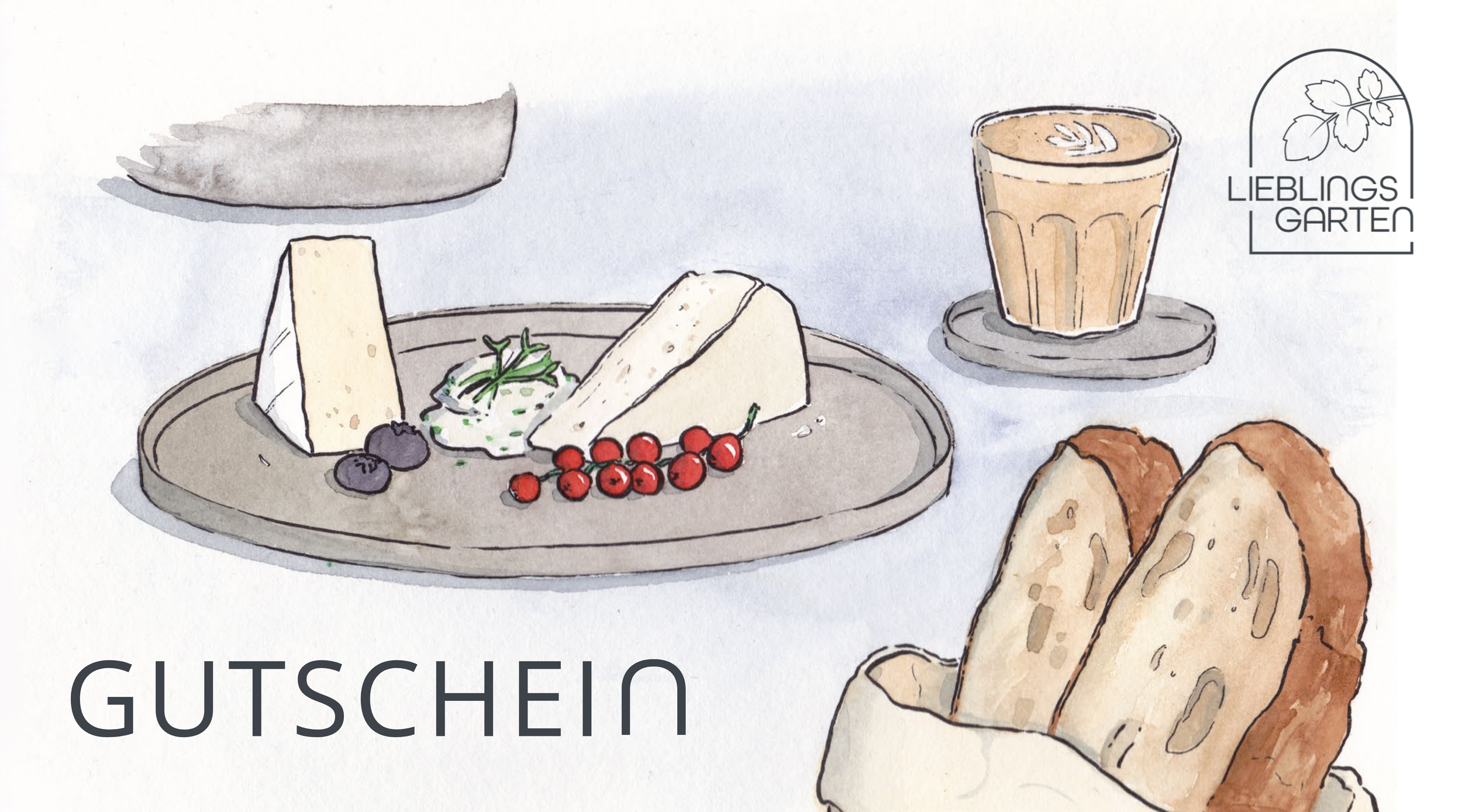 Gutschein mit Brunchmotiv