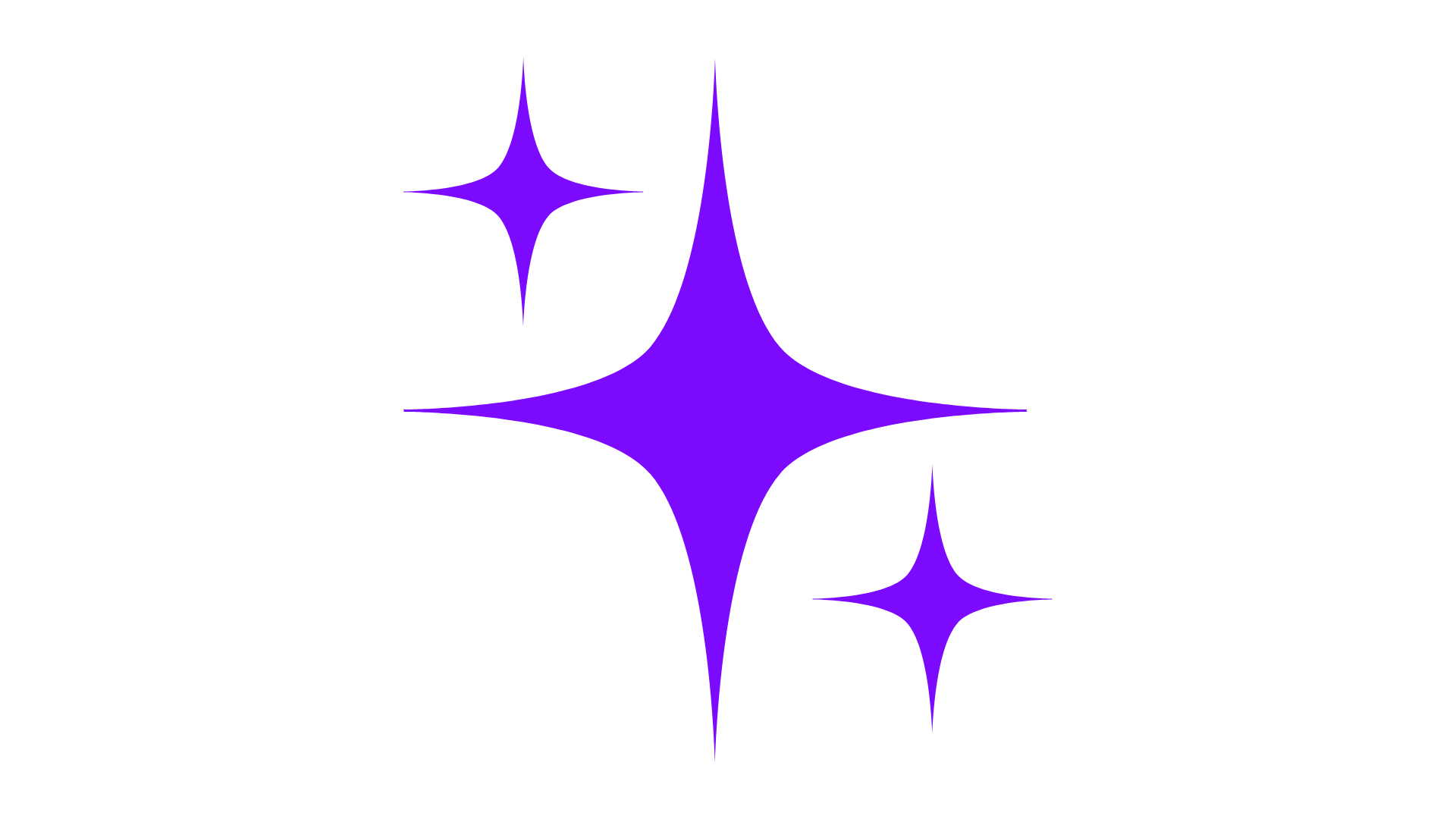 The logo of the Pittsburgh Steelers football team featuring three four-pointed stars in purple and black.