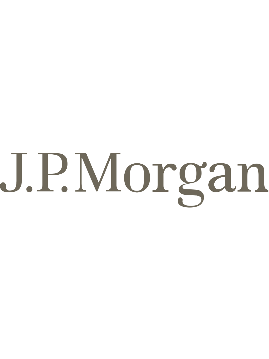 Black image with the J.P. Morgan logo in gray text at the bottom center.