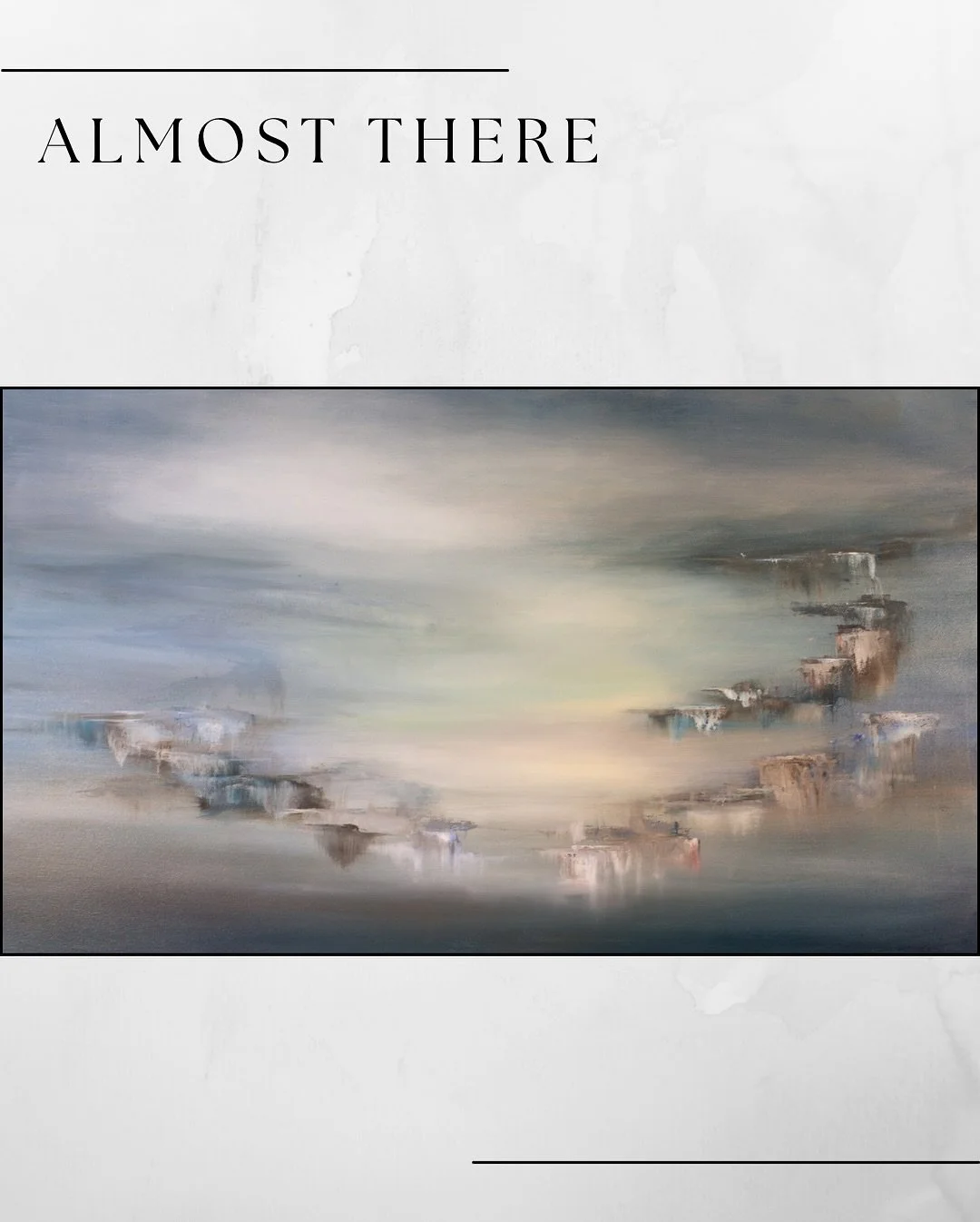 My latest piece, Almost There! It&rsquo;s a moody one.

#art #artistsofinstagram #oilpaintings #originalartwork #abstractart