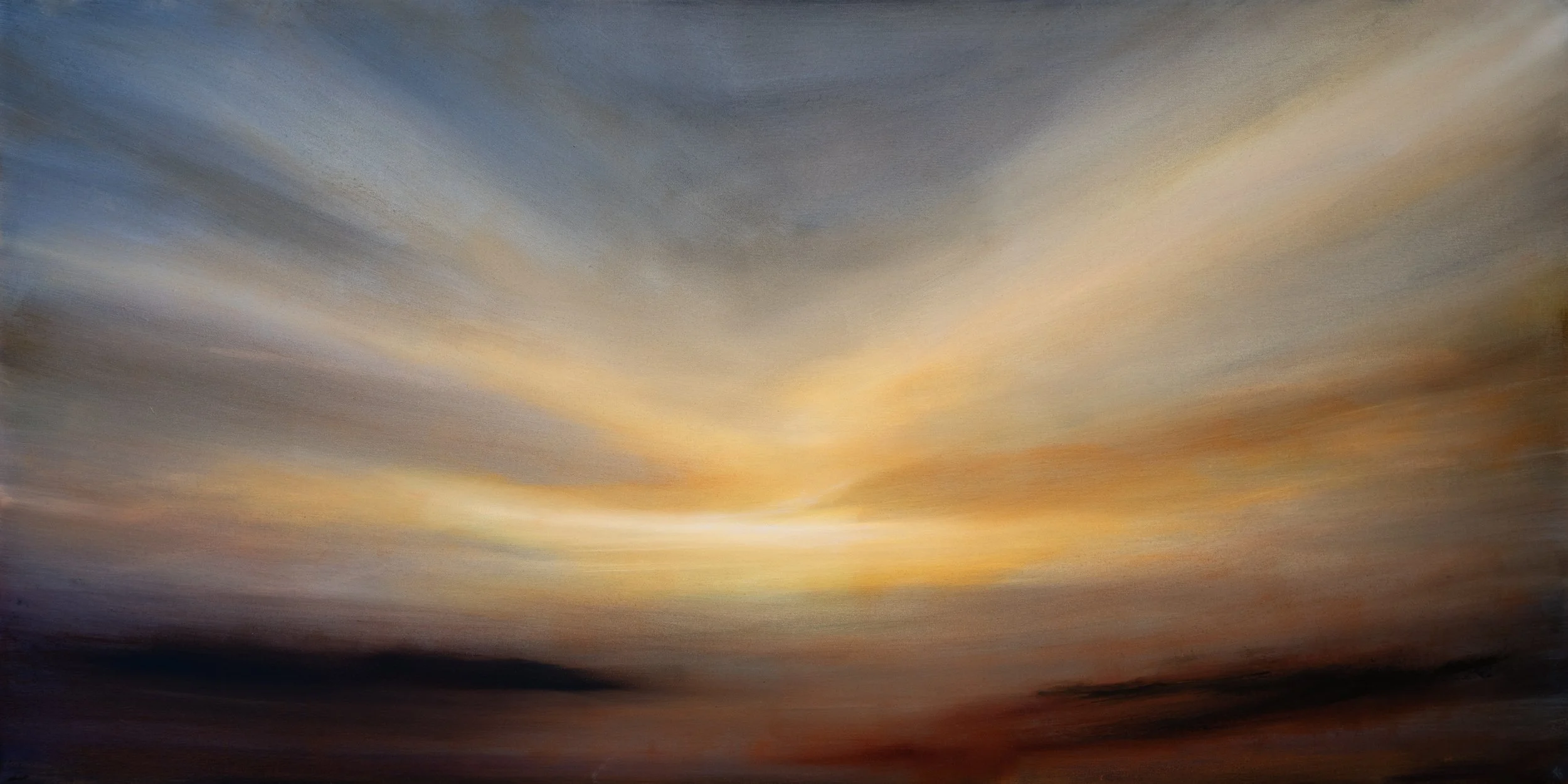 If We Go, 48" x 24", 2026. Available at Lori Austin Gallery, Healdsburg, CA.