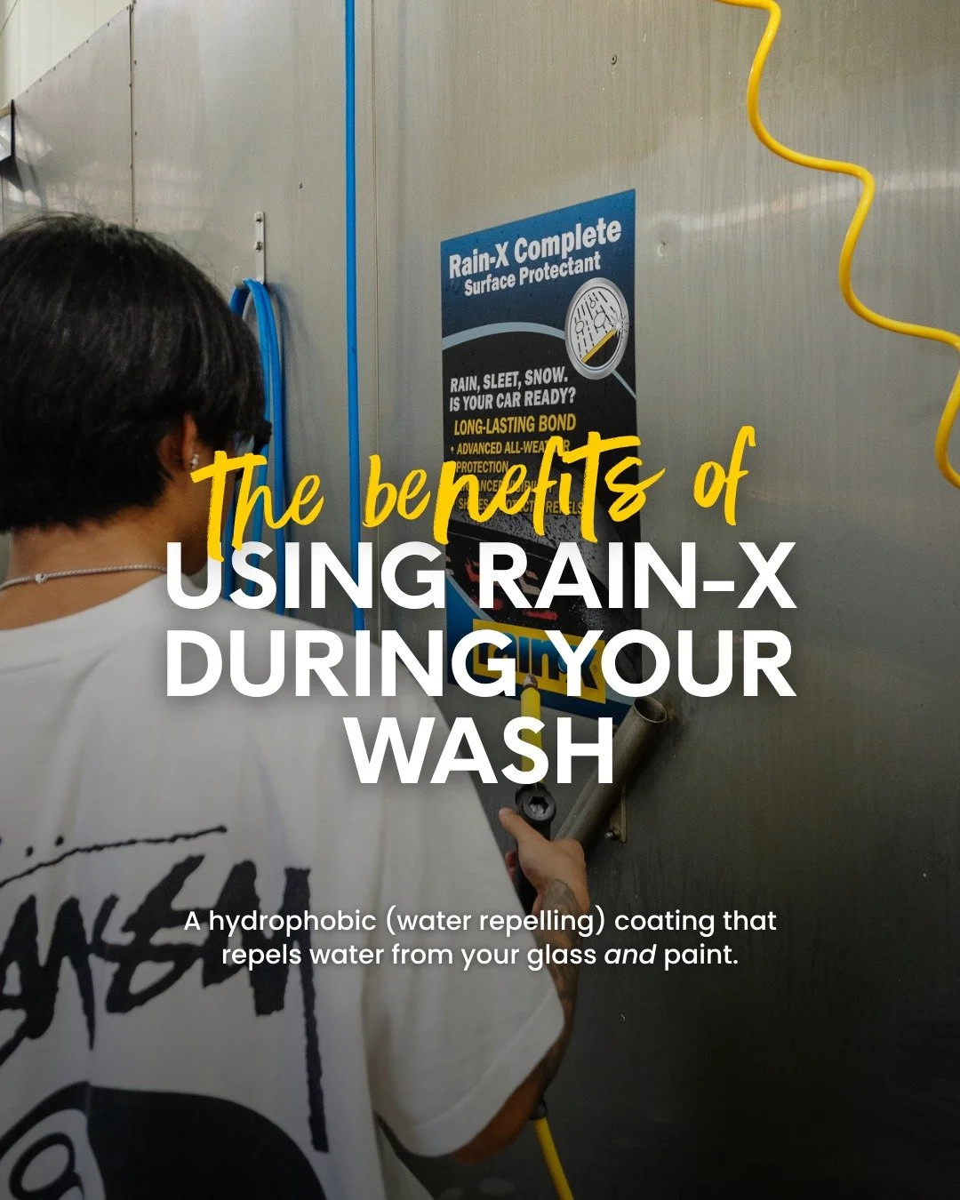 Rain in the forecast this week, is your vehicle ready? 🌧️🚗

A quick @officialrainx wash makes a noticeable difference. Water beads up and rolls right off, helping you see clearer and keeping your vehicle cleaner in between washes.

It&rsquo;s avail