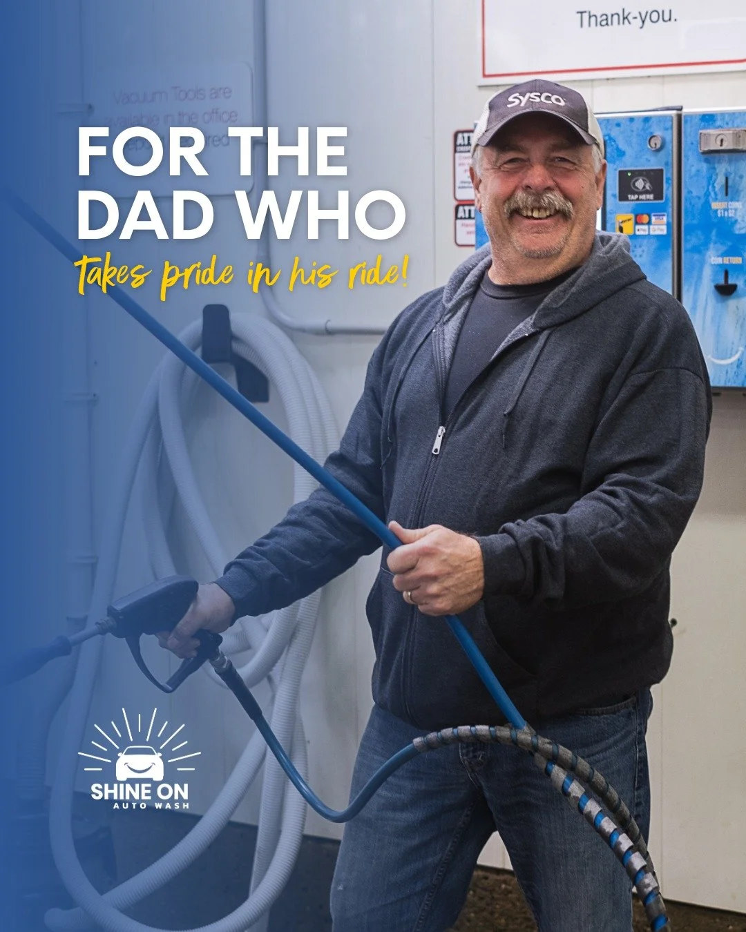 Skip the tie and the mug. Give Dad what he really wants, a clean, shiny ride! 🚗💦

And we can help with that. Shine On wash cards make the perfect Father&rsquo;s Day gift.

Visit us in the office! 🤩

#ShineOnAutoWash #ShineOn #ReginaCarWash #YQR