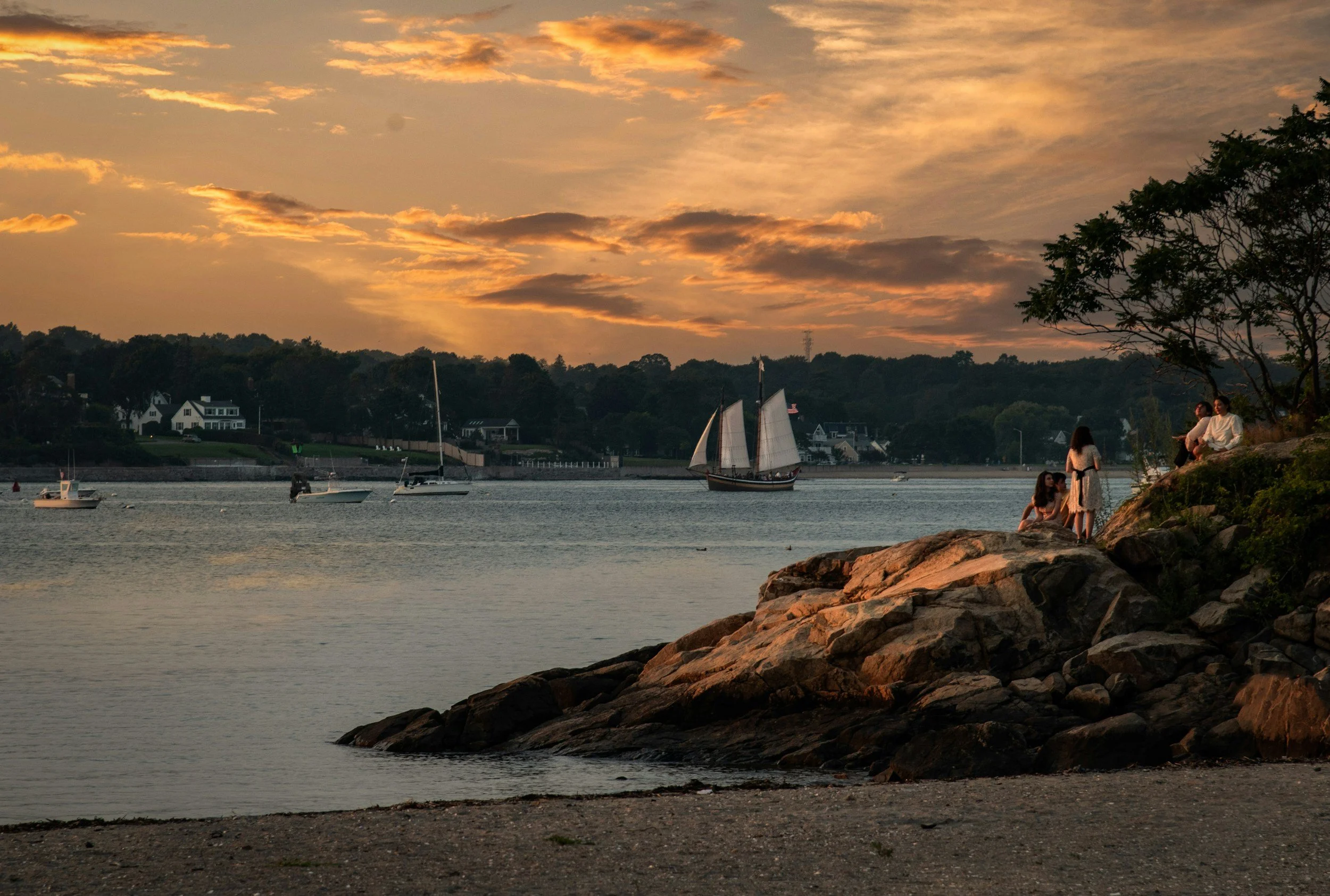 Salem Harbor at Sunset