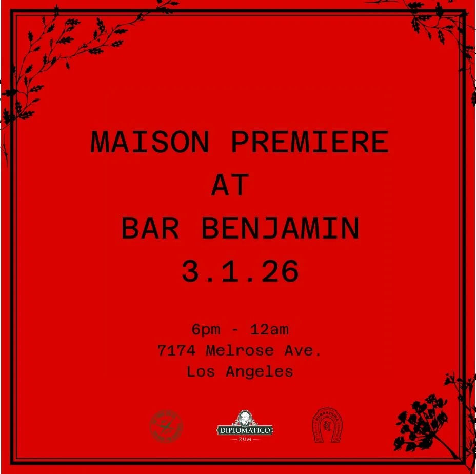 MAISON PREMIERE x BAR BENJAMIN 🦪

Brooklyn meets Hollywood for one night only. 
Oysters on ice, martinis in hand, and a little @maisonpremiere magic at Bar Benjamin.

Book on @resy &bull; Support by: @fordsgin @herradurateq @diplomaticorum