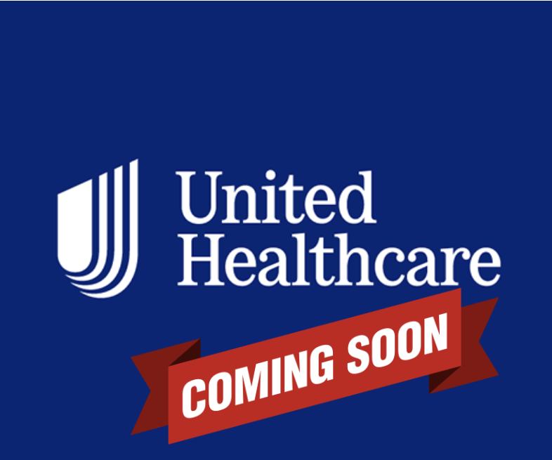 United Healthcare Logo with Coming Soon Sign