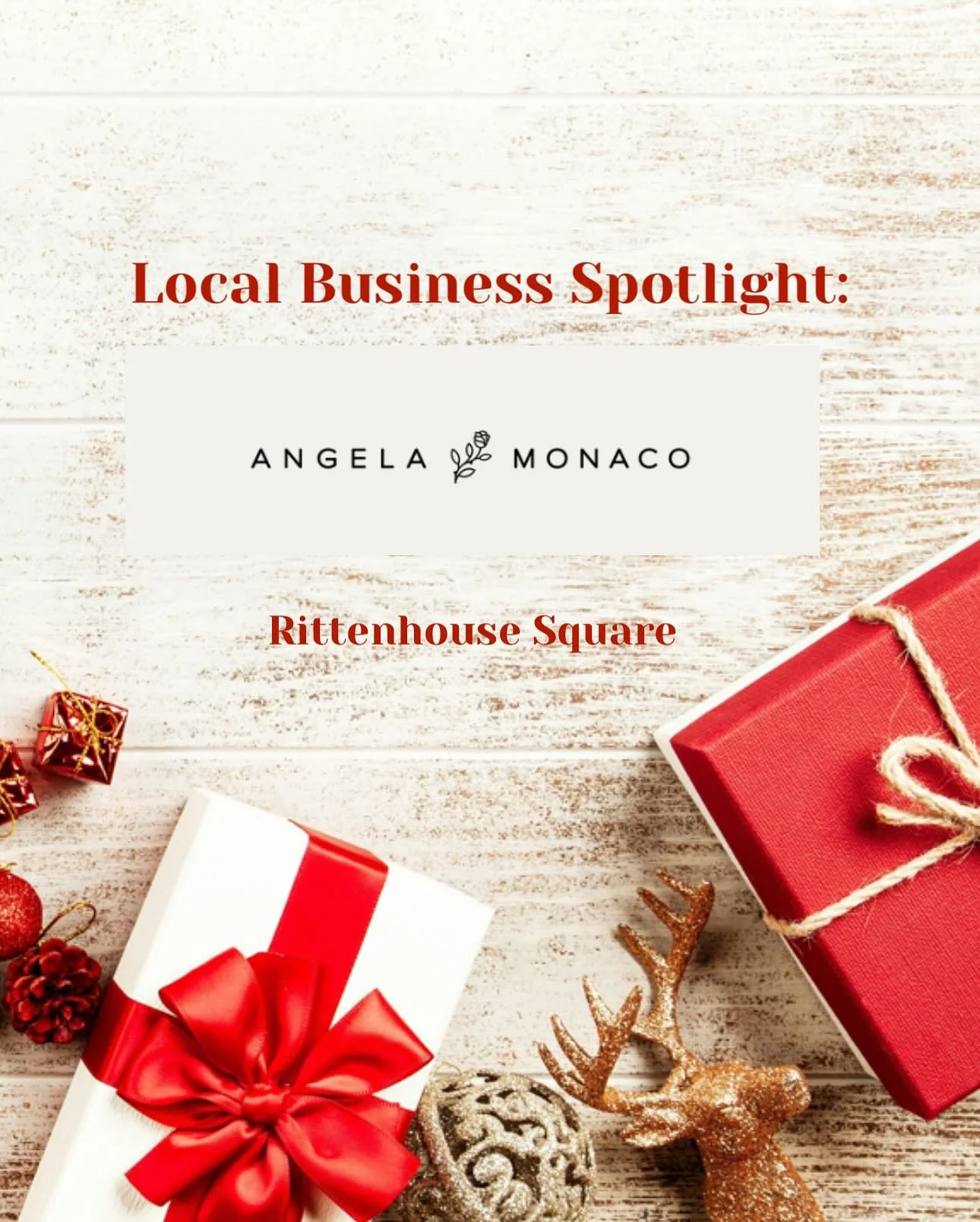 This year for the fam, I made a conscious choice to shop local ❤️
I found the perfect gifts at Angela Monaco Jewelry, an incredible local jewelry designer with a beautiful shop right in the heart of Rittenhouse Square (20th &amp; Walnut).

She truly 
