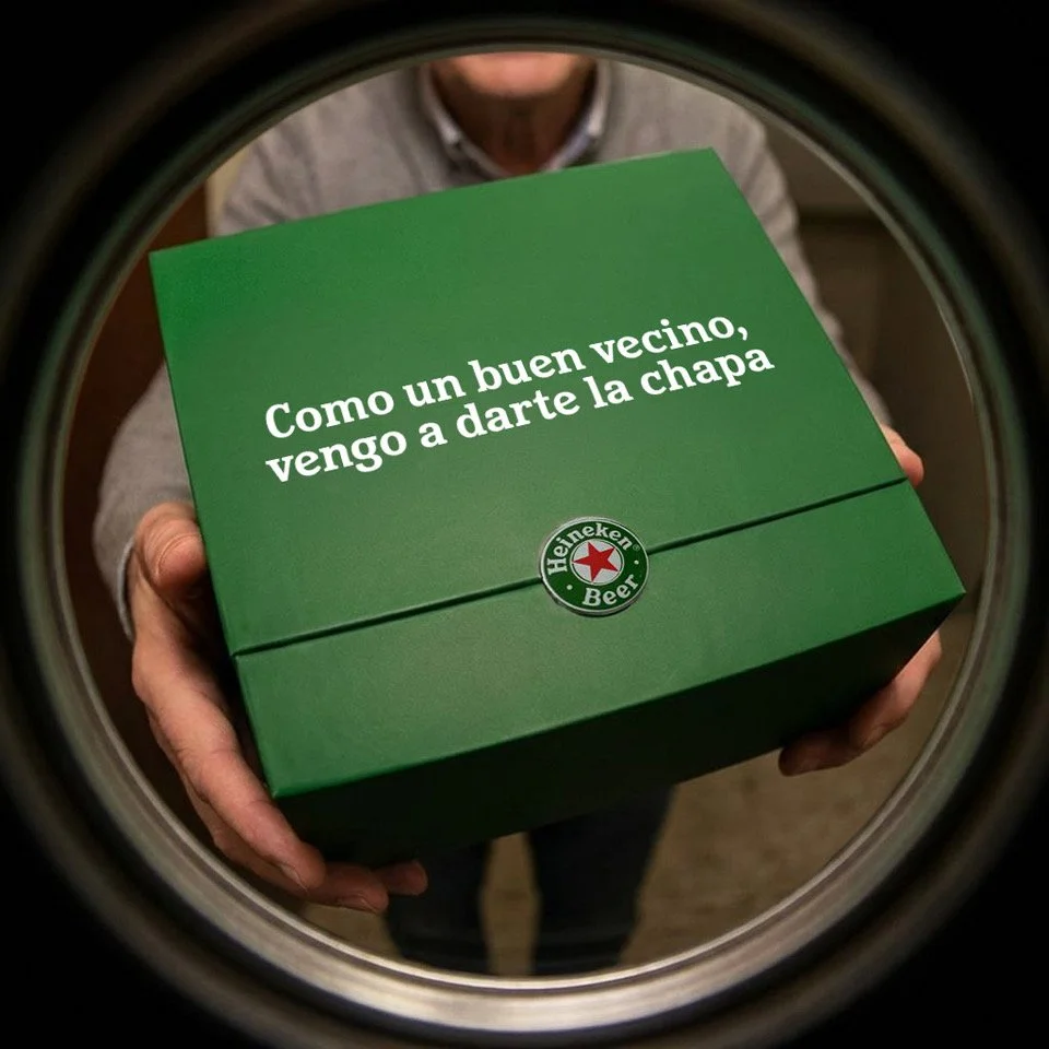 Packaging creativo La Chapa de Heineken