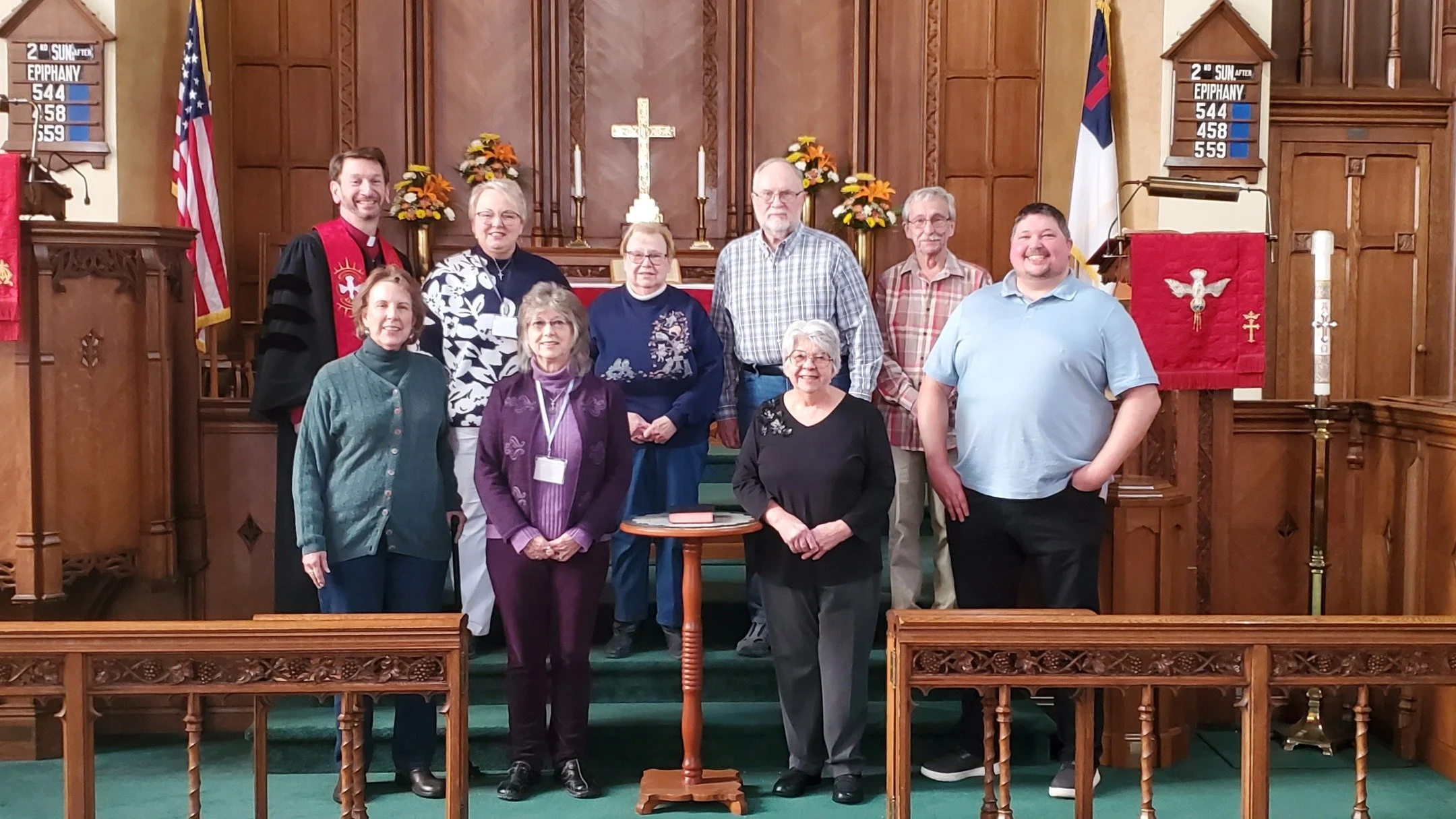 Celebration of Answering God's Call to Ministry

This past Sunday we ordained our newest Elders: Lyndell Johnson &amp; Lari Leiby; our newest Deacons: Cindy Adams, Dan Billman, &amp; Sharon Yelles; installed our newest Consistory members: Dan Billman