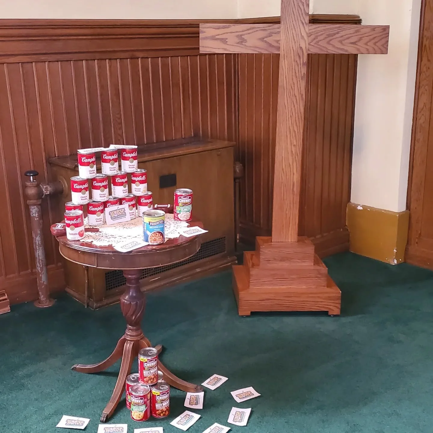 On Transfiguration Sunday, this Sunday, February 15 at 10:15am, we will be:
Welcoming New Members;
Voting to Call a Pastor; &amp;
Continuing to Receive Donations of cans of soup, non-perishable food items, &amp; financial donations this week for Soup